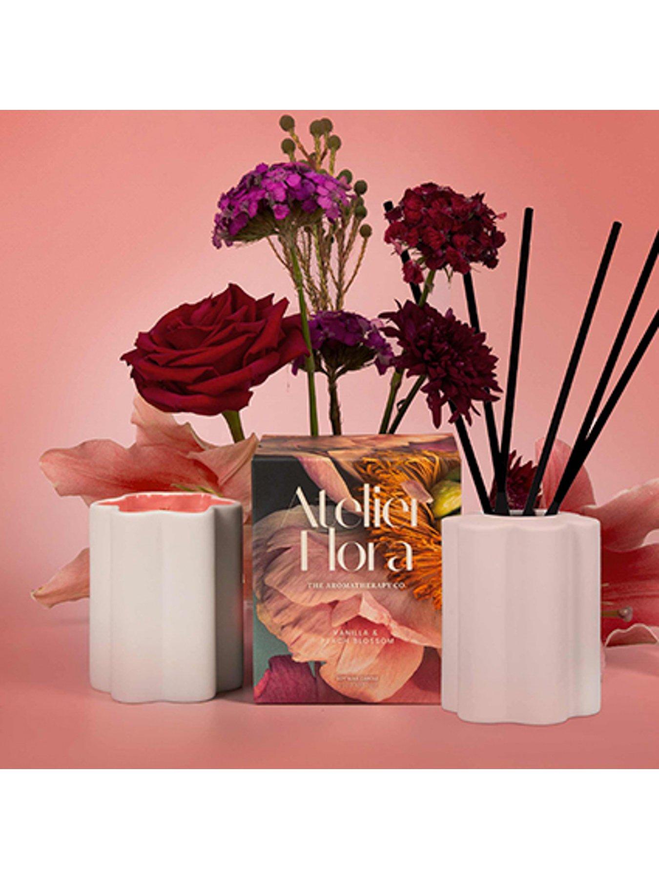  image of the-aromatherapy-co-atelier-flora-100ml-diffuser-vanilla-amp-peach-blossom