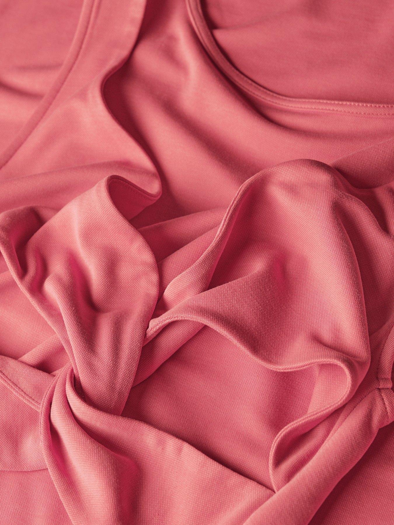 image of superdry-sleeveless-jersey-midi-dress-with-twist-back-detail-pink