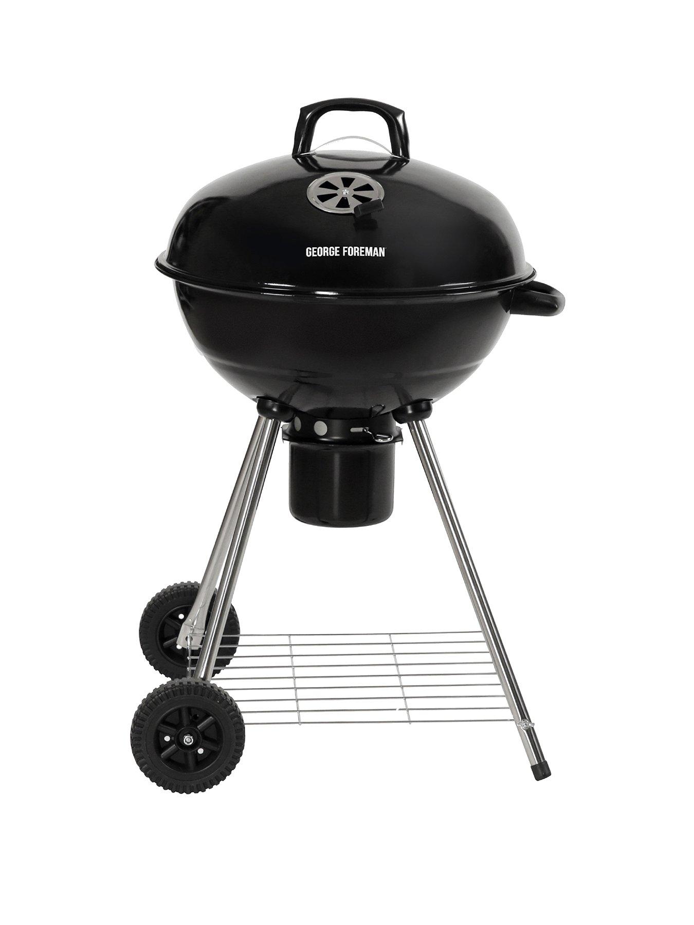 George Foreman Kettle Charcoal BBQ 20-inch, Black