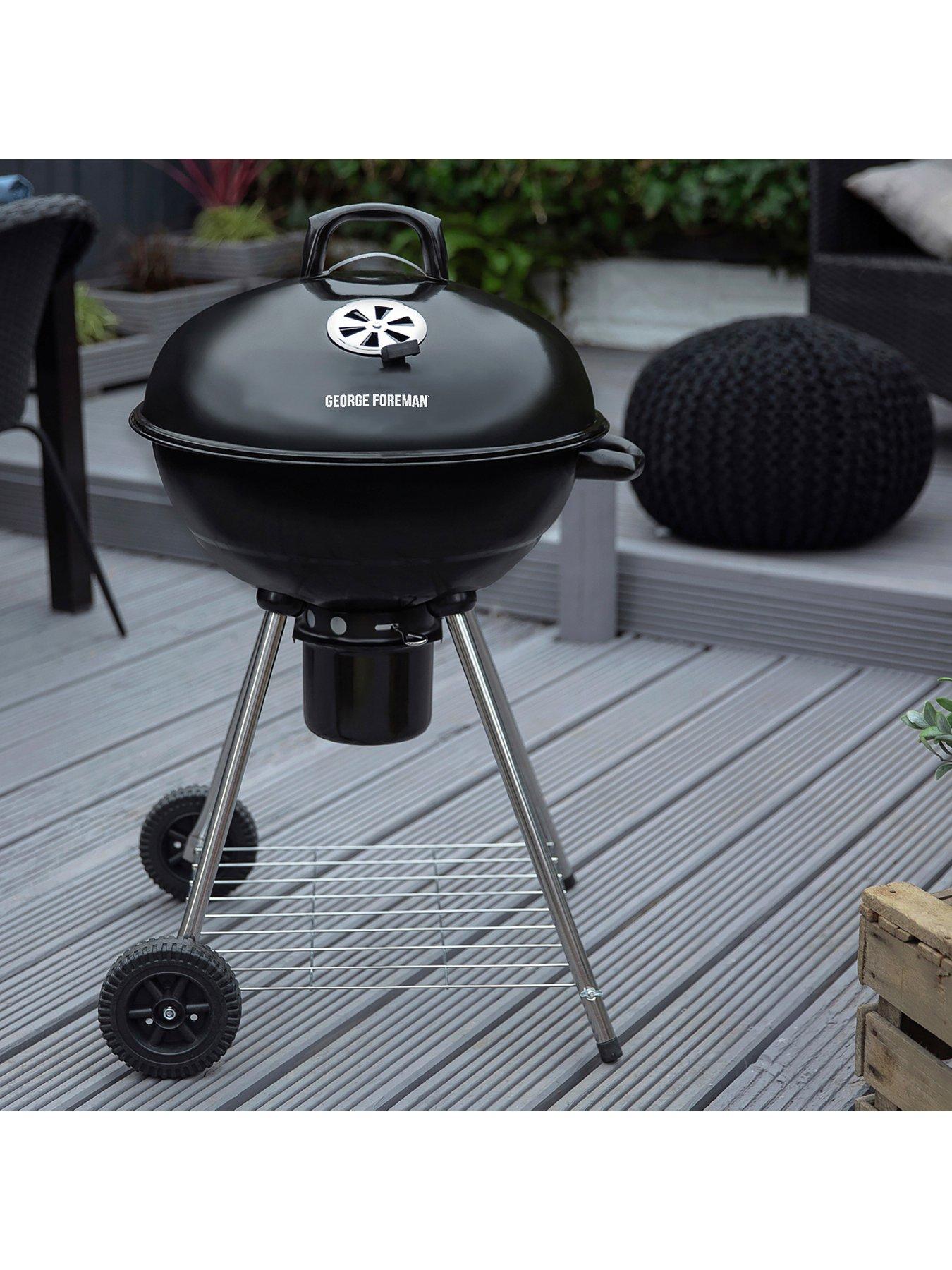 Image 3 of 7 of George Foreman Kettle Charcoal BBQ 20-inch, Black