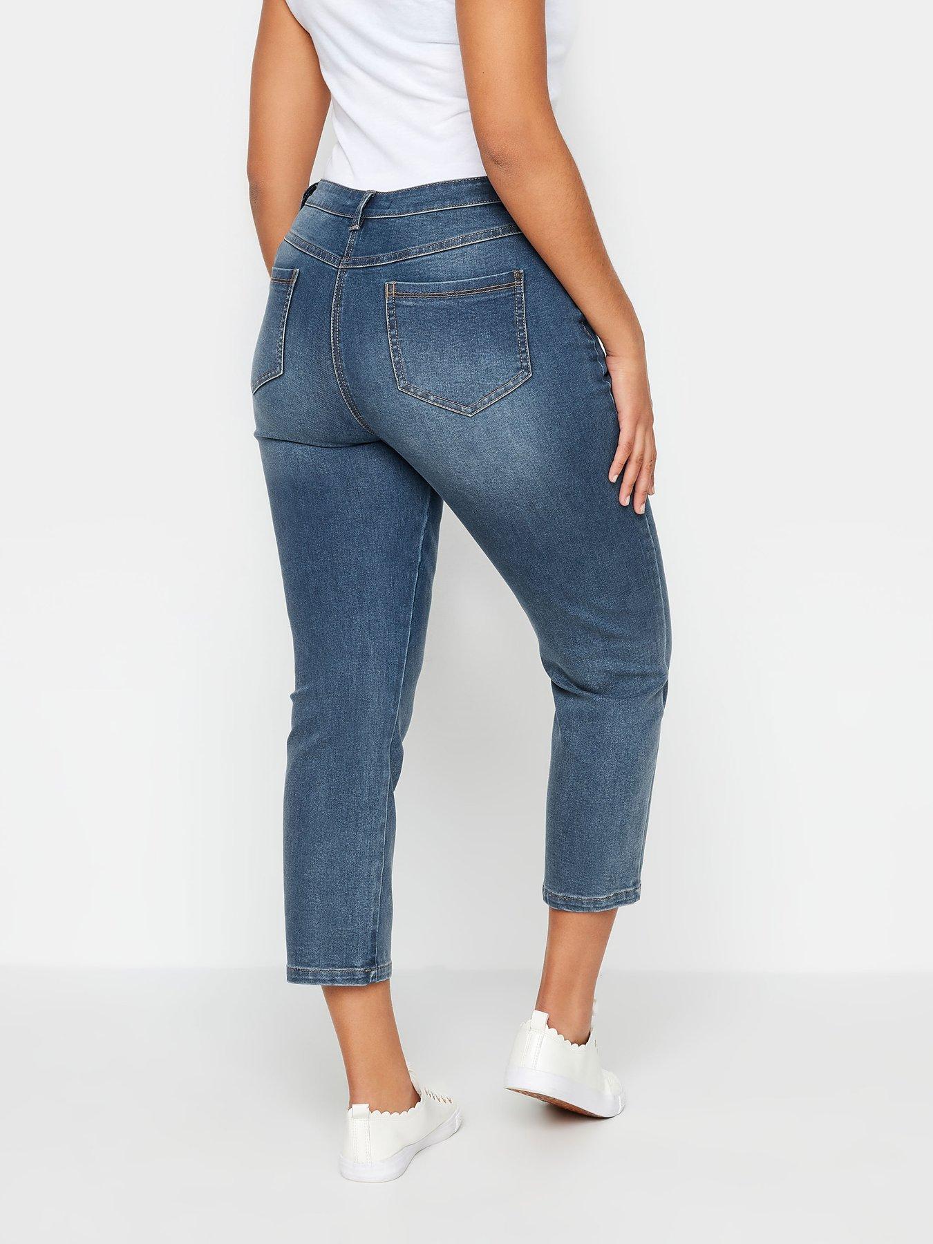 Image 2 of 4 of M&Co Mid Wash Crop Jean
