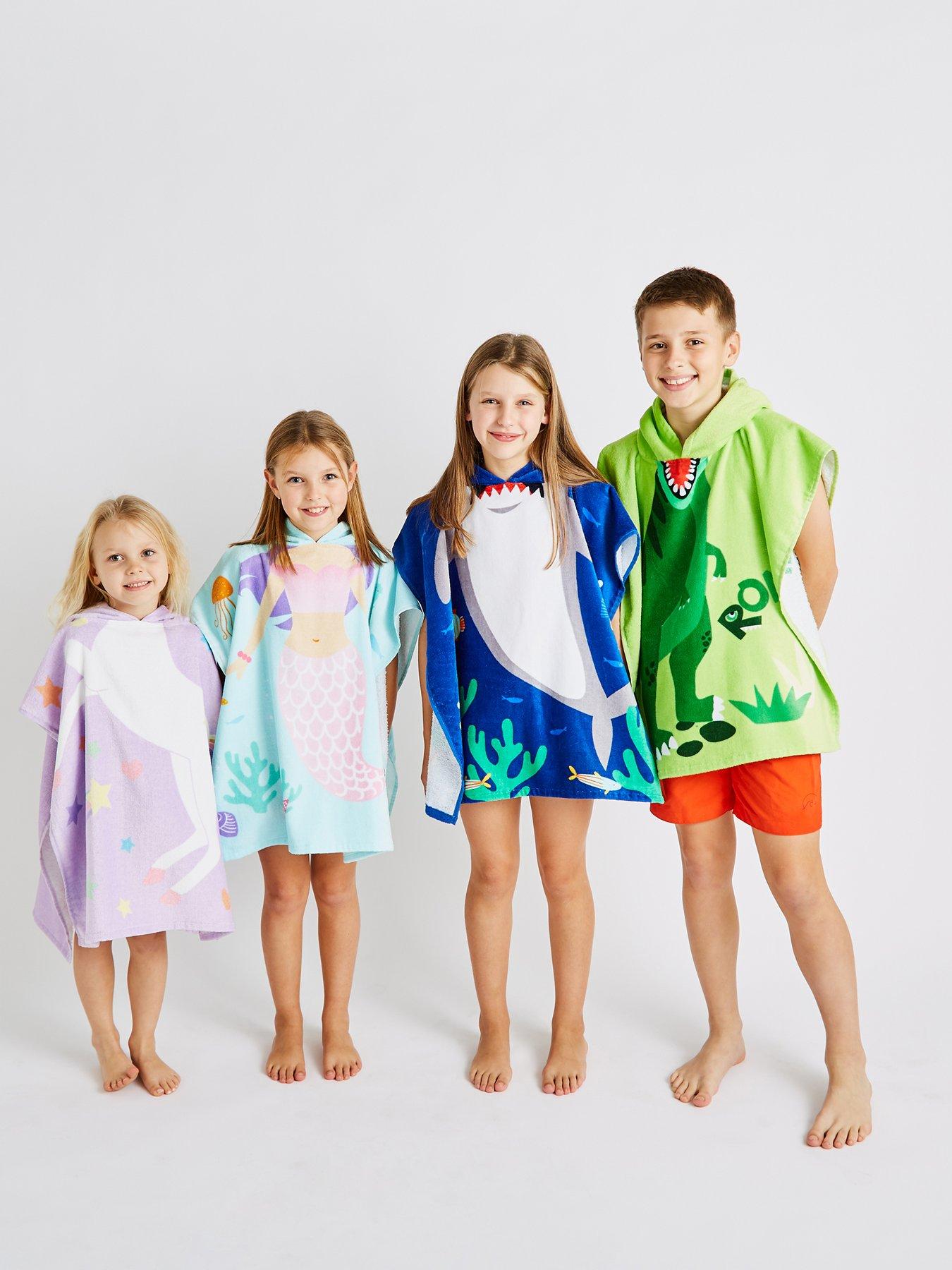  image of catherine-lansfield-unicorn-hooded-poncho-towel