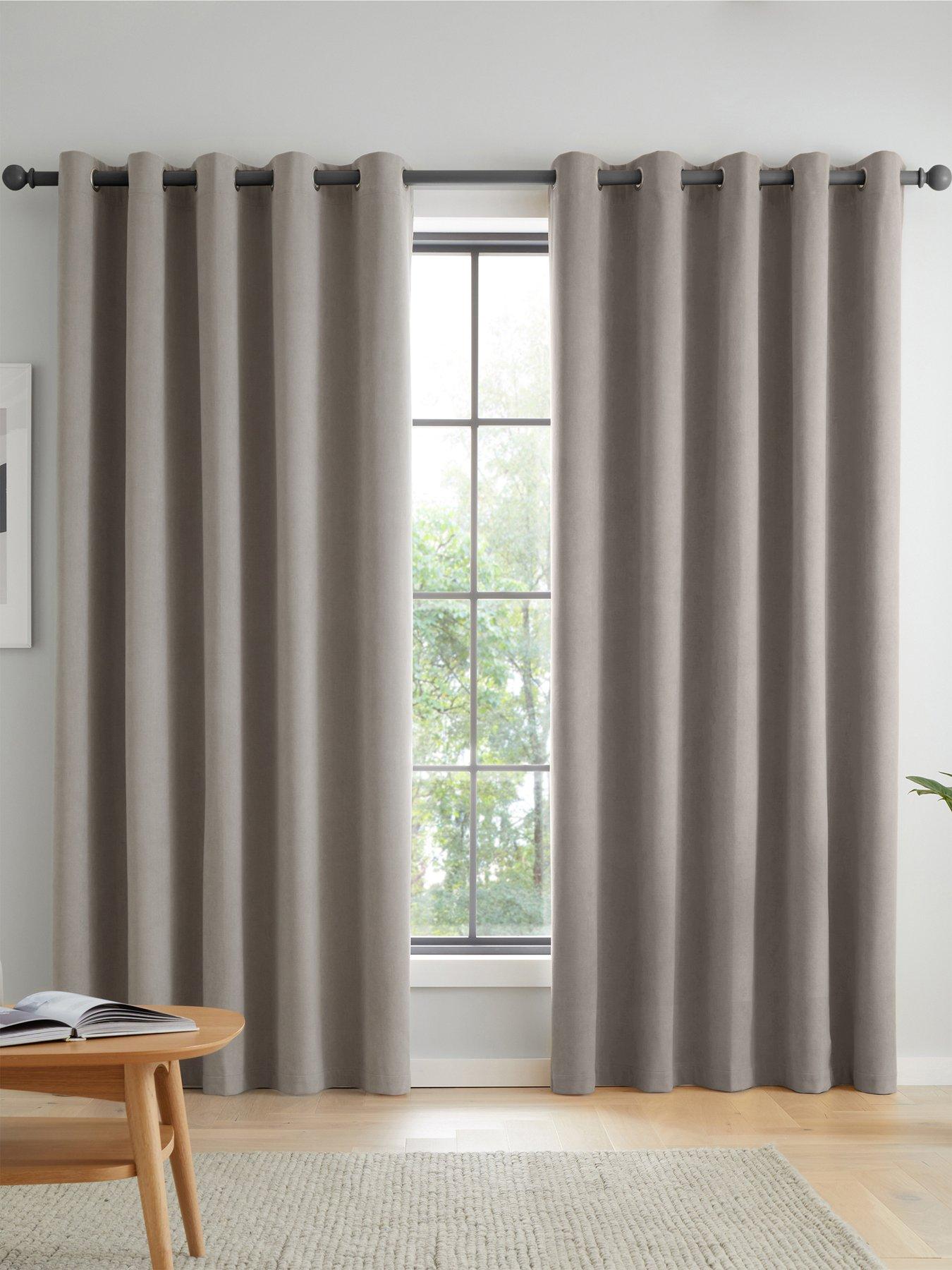 catherine-lansfield-wilson-velvet-thermal-blackout-eyelet-curtains