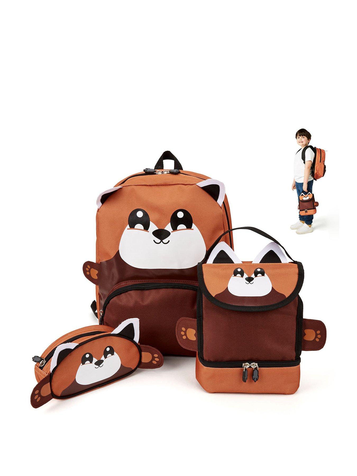 Image 1 of 7 of Zappi Baby Animal Backpack (Set) - Red Panda