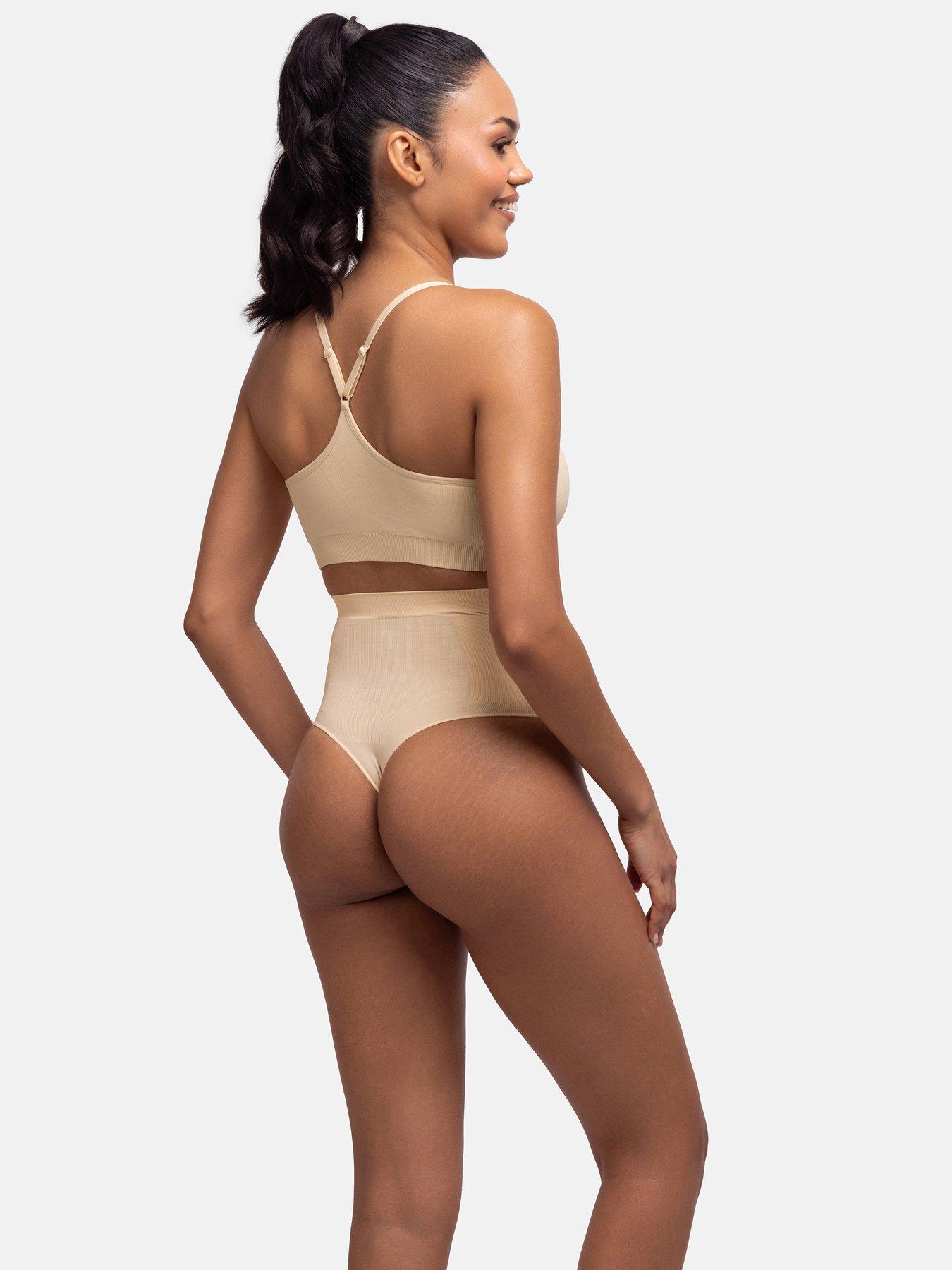  image of dorina-absolute-sculpt-mid-waist-thong-beige