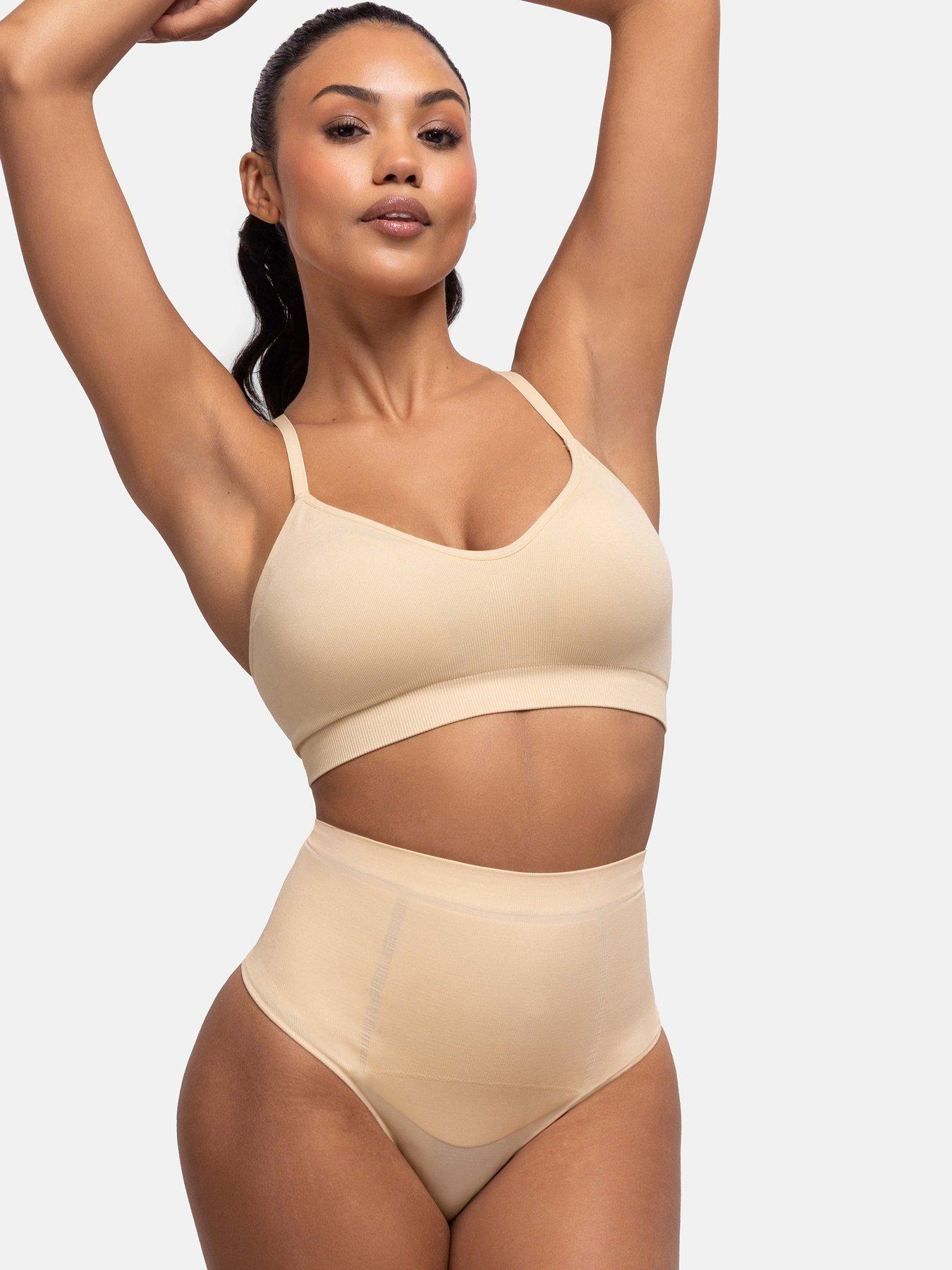  image of dorina-absolute-sculpt-mid-waist-thong-beige