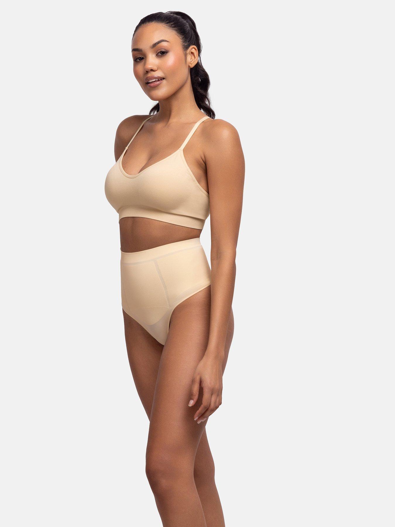  image of dorina-absolute-sculpt-mid-waist-thong-beige