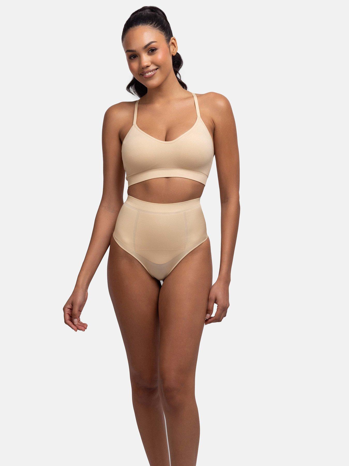  image of dorina-absolute-sculpt-mid-waist-thong-beige