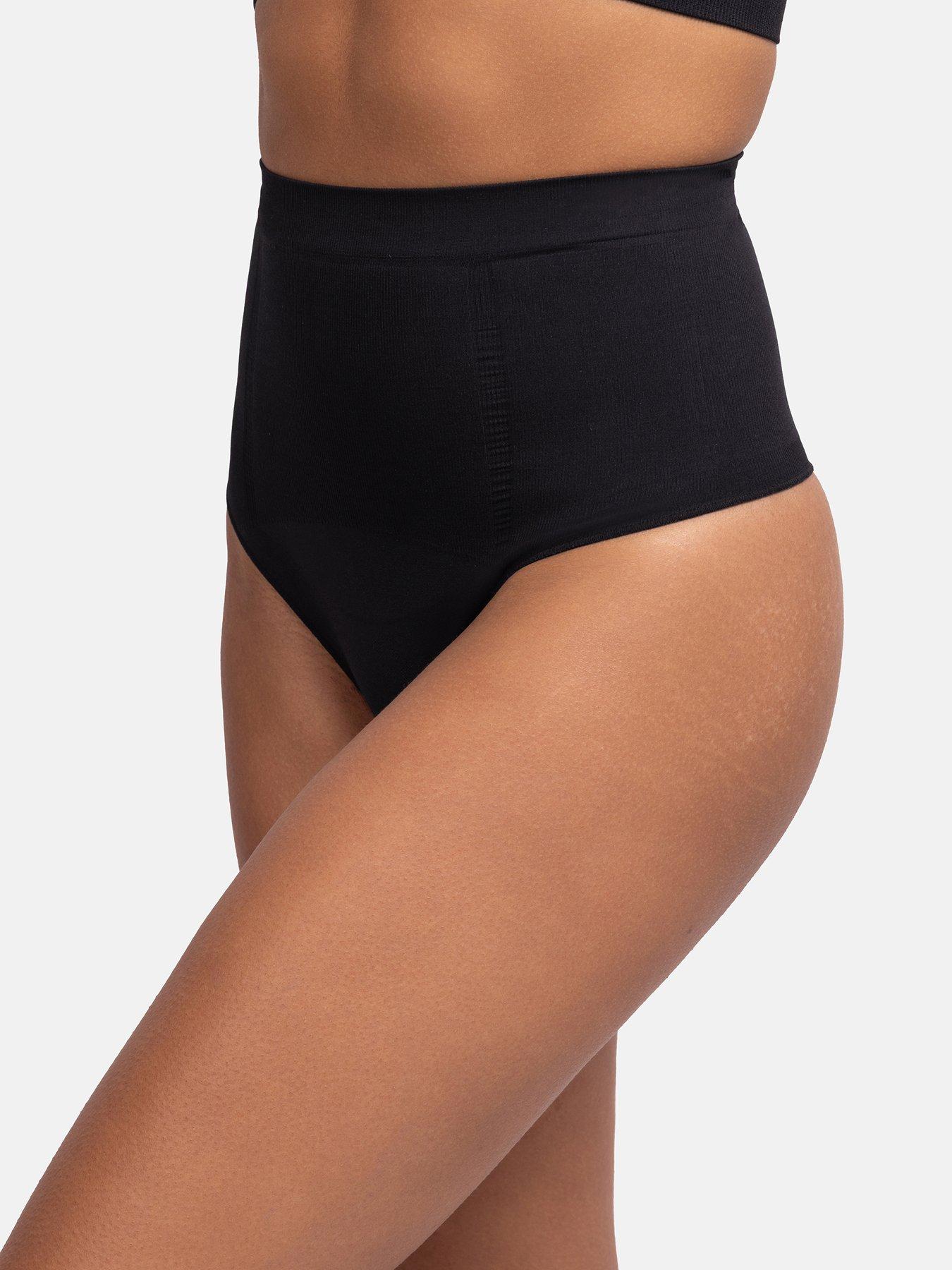  image of dorina-absolute-sculpt-mid-waist-thong-black