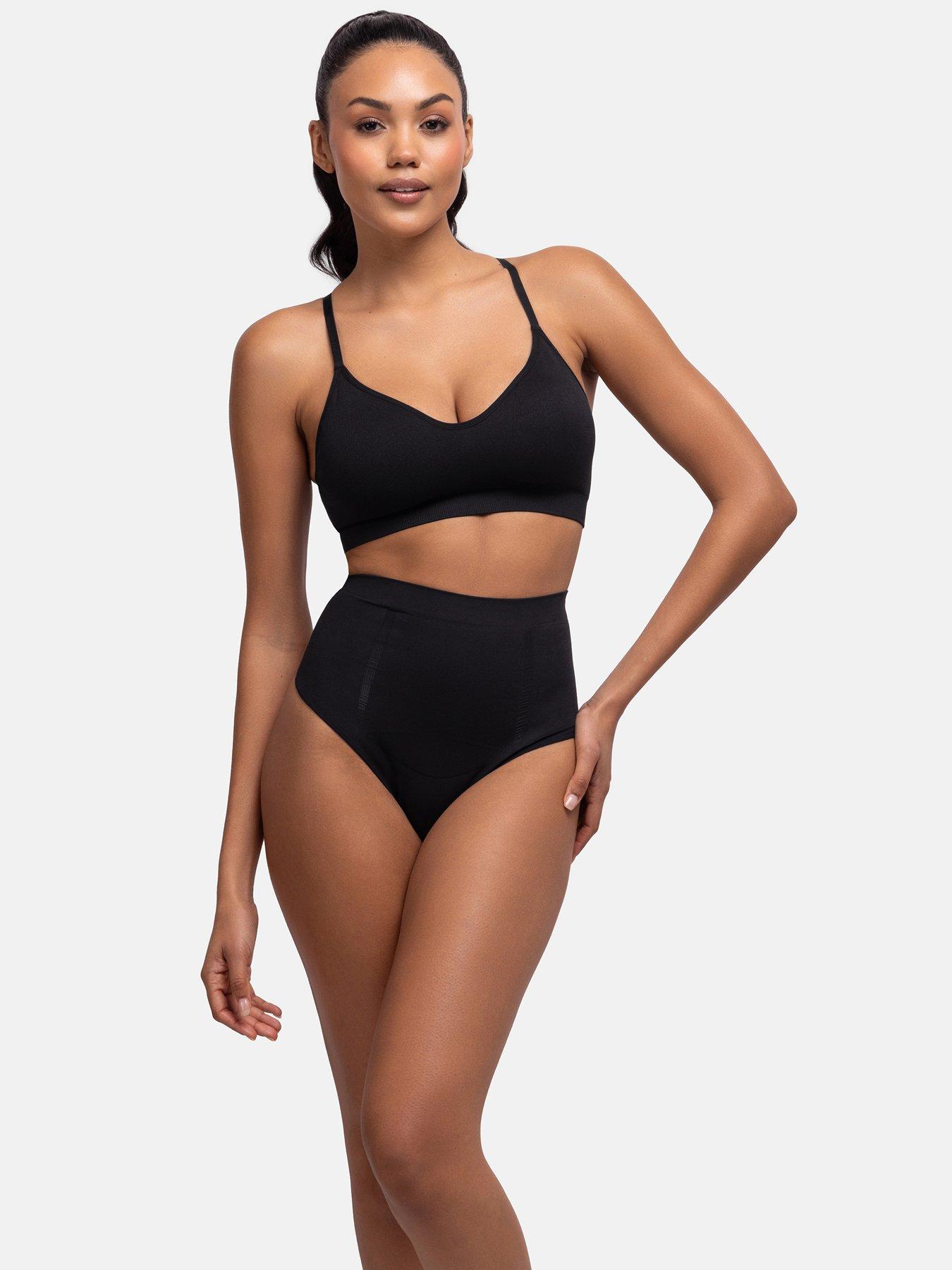  image of dorina-absolute-sculpt-mid-waist-thong-black