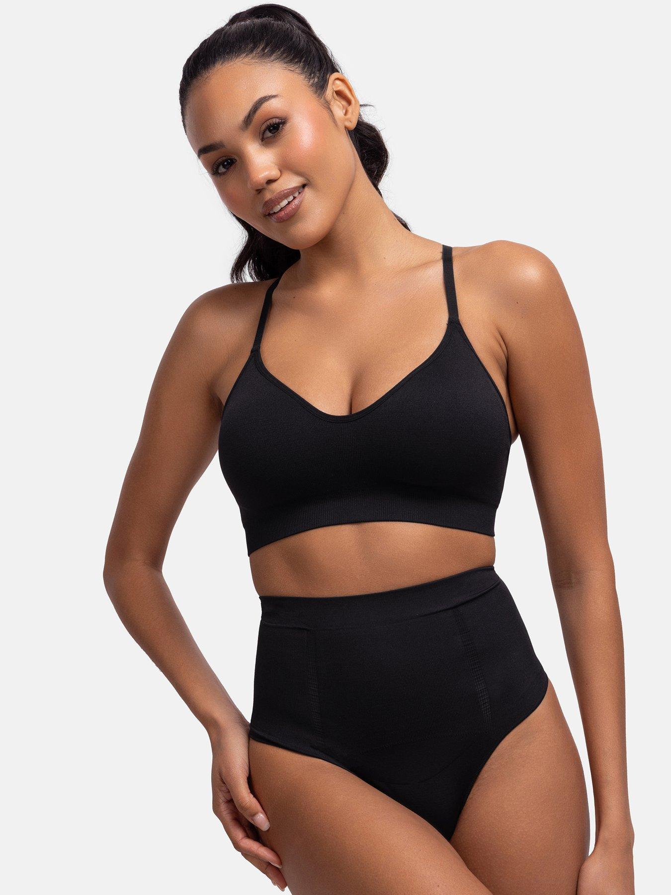  image of dorina-absolute-sculpt-mid-waist-thong-black