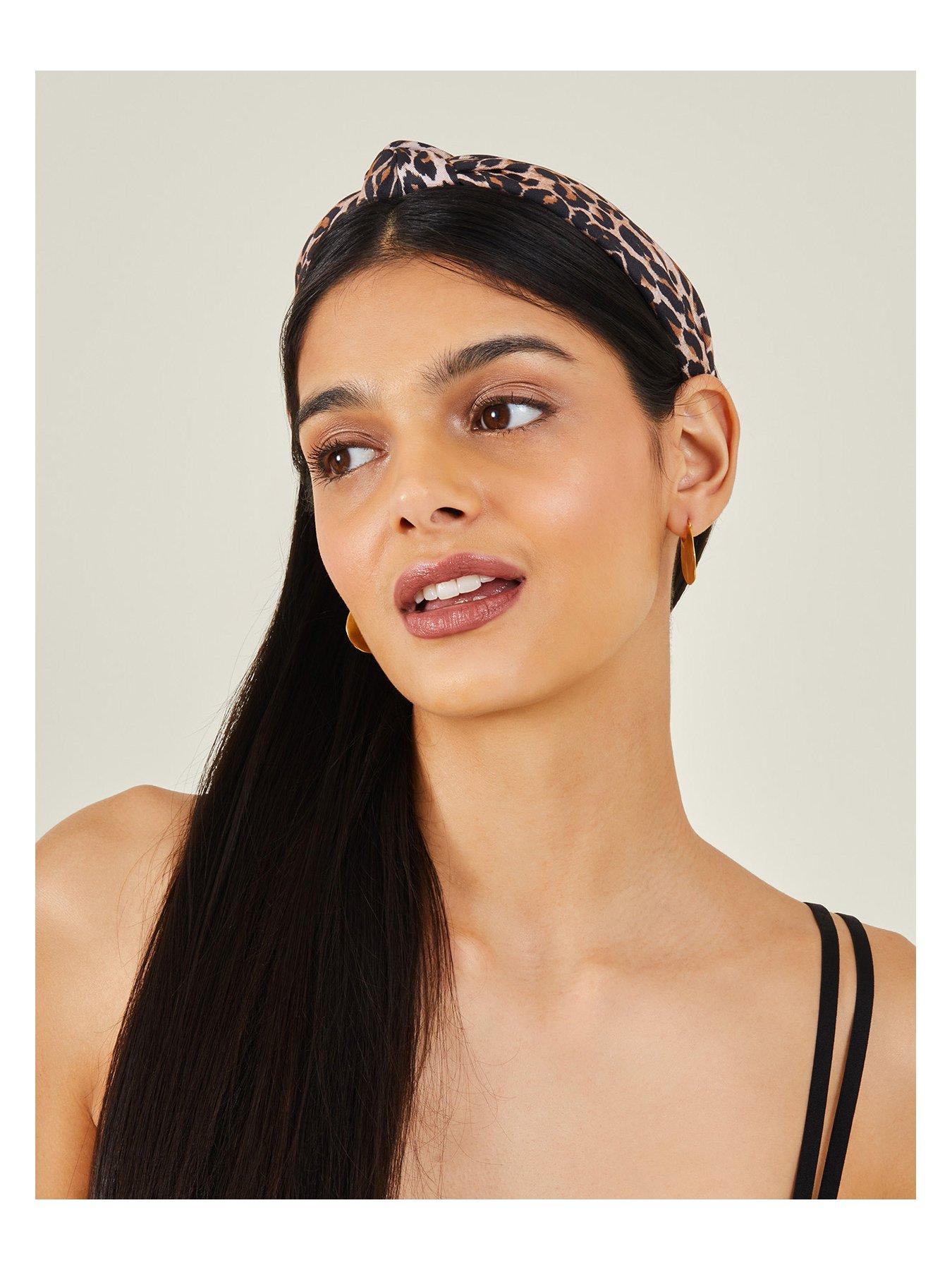 Image 2 of 3 of Accessorize Leopard Knot Headband