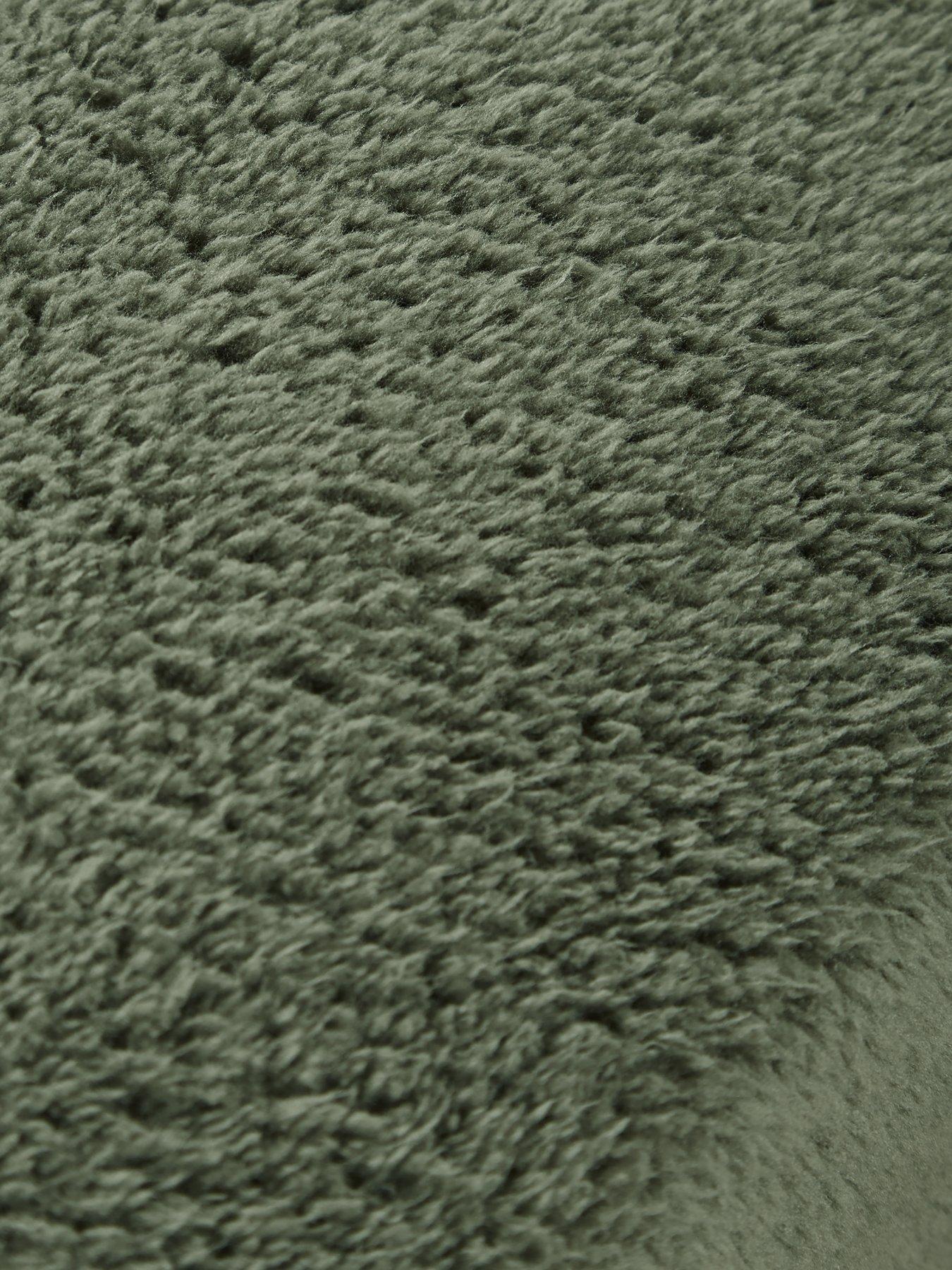 Image 4 of 4 of Very Home Teddy Fleece Fitted Sheet in Green