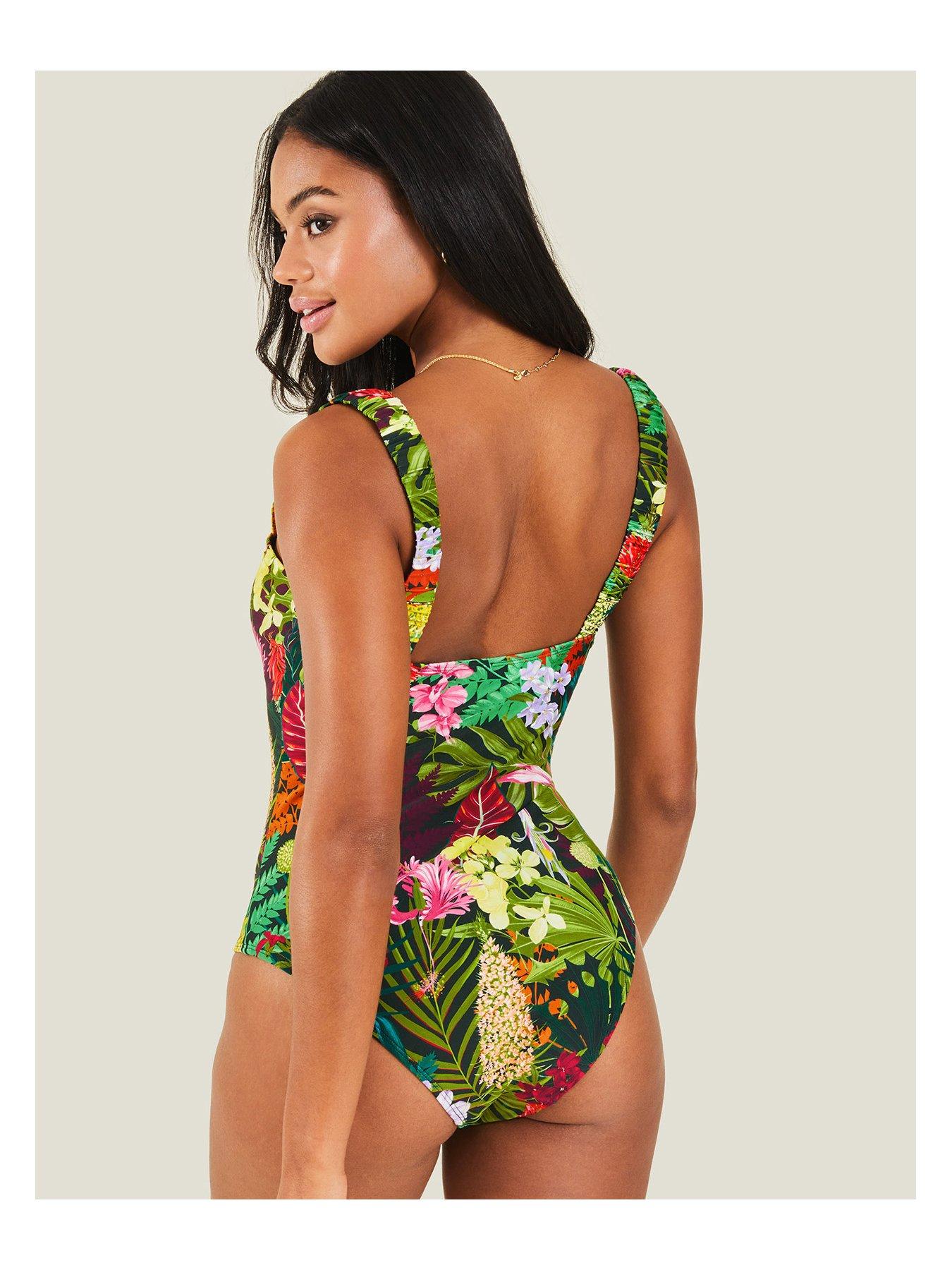 Image 2 of 4 of Accessorize Jungle Print Swimsuit