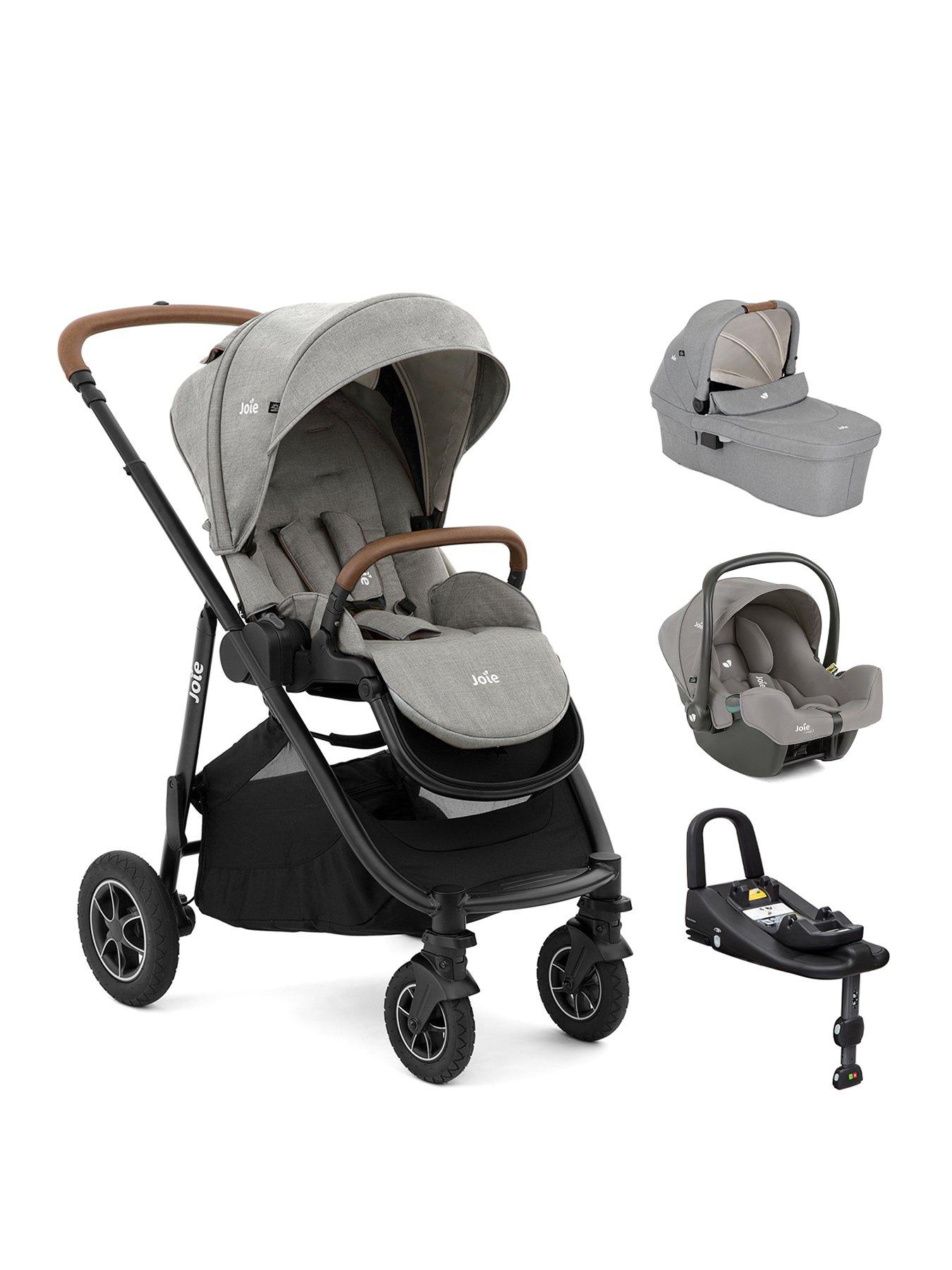 Joie Versatrax On the Go Bundle Travel System with Base - Pebble ...