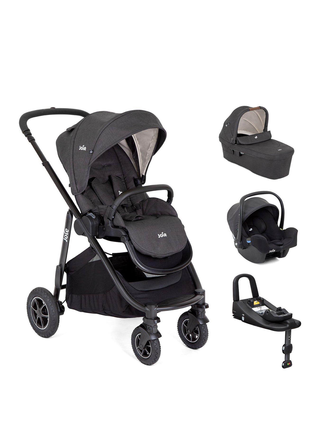Joie Versatrax On the Go Bundle Travel System with Base Shale