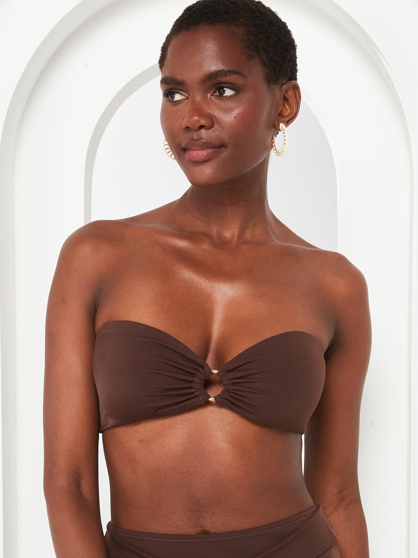 Salubrista Udea High Waisted Bandeau Bikini Set Womens Swimsuits