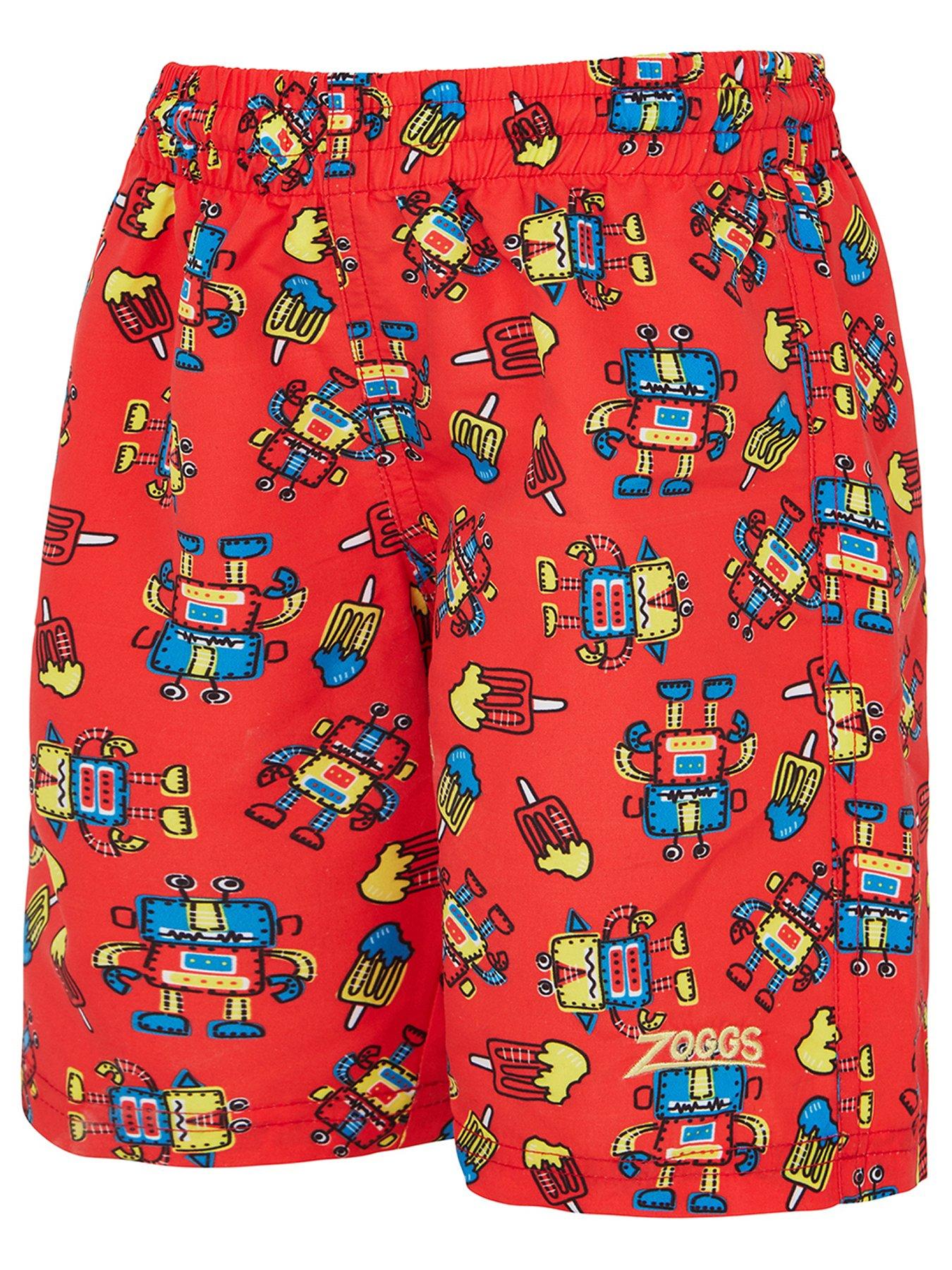undefined Kids Robot Watershorts - Red