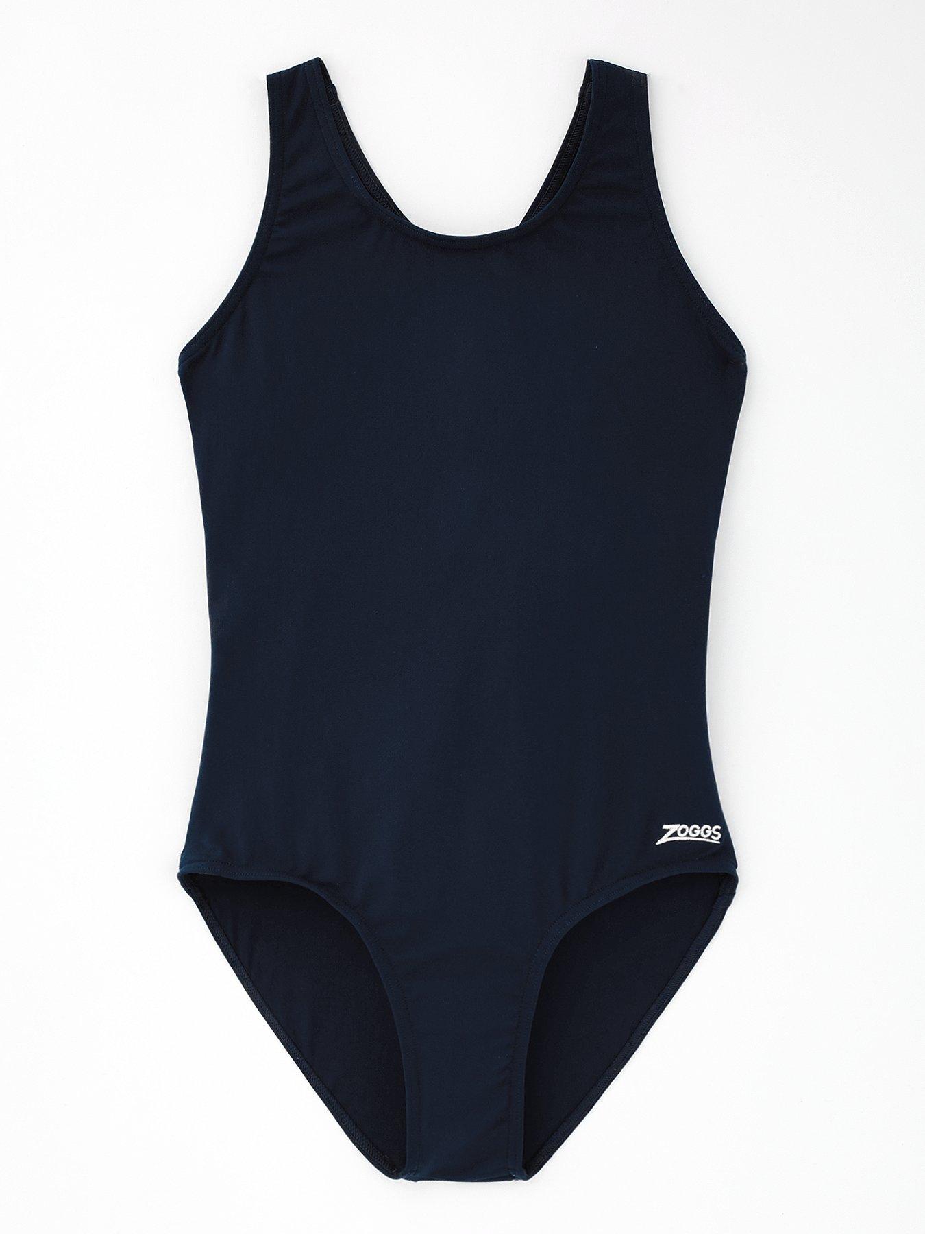 undefined Cottesloe Sportsback Girls Swimsuit-navy