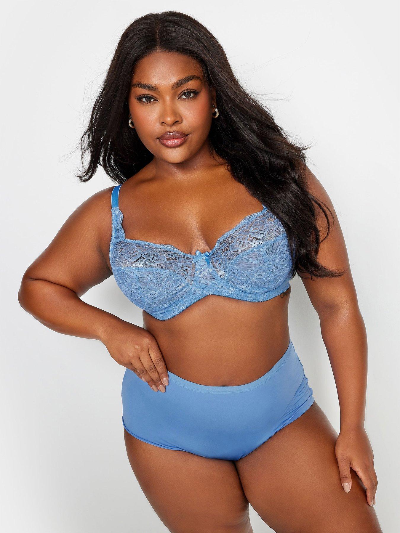 Image 3 of 4 of Yours Curve Stretch Lace Non Pad Uw Bra