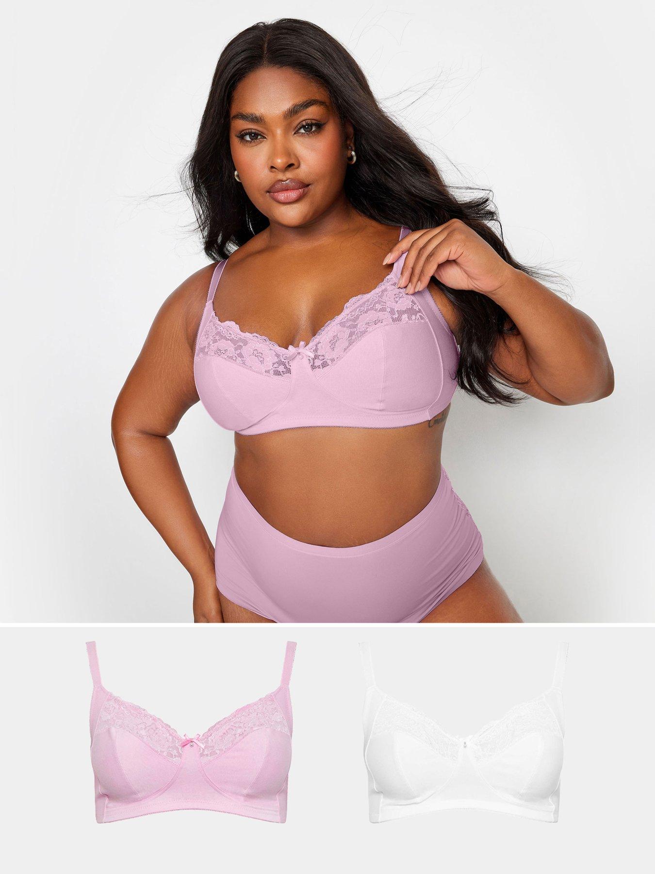 undefined Curve 2pk Cotton Lace Non Wire Non Pad Bra