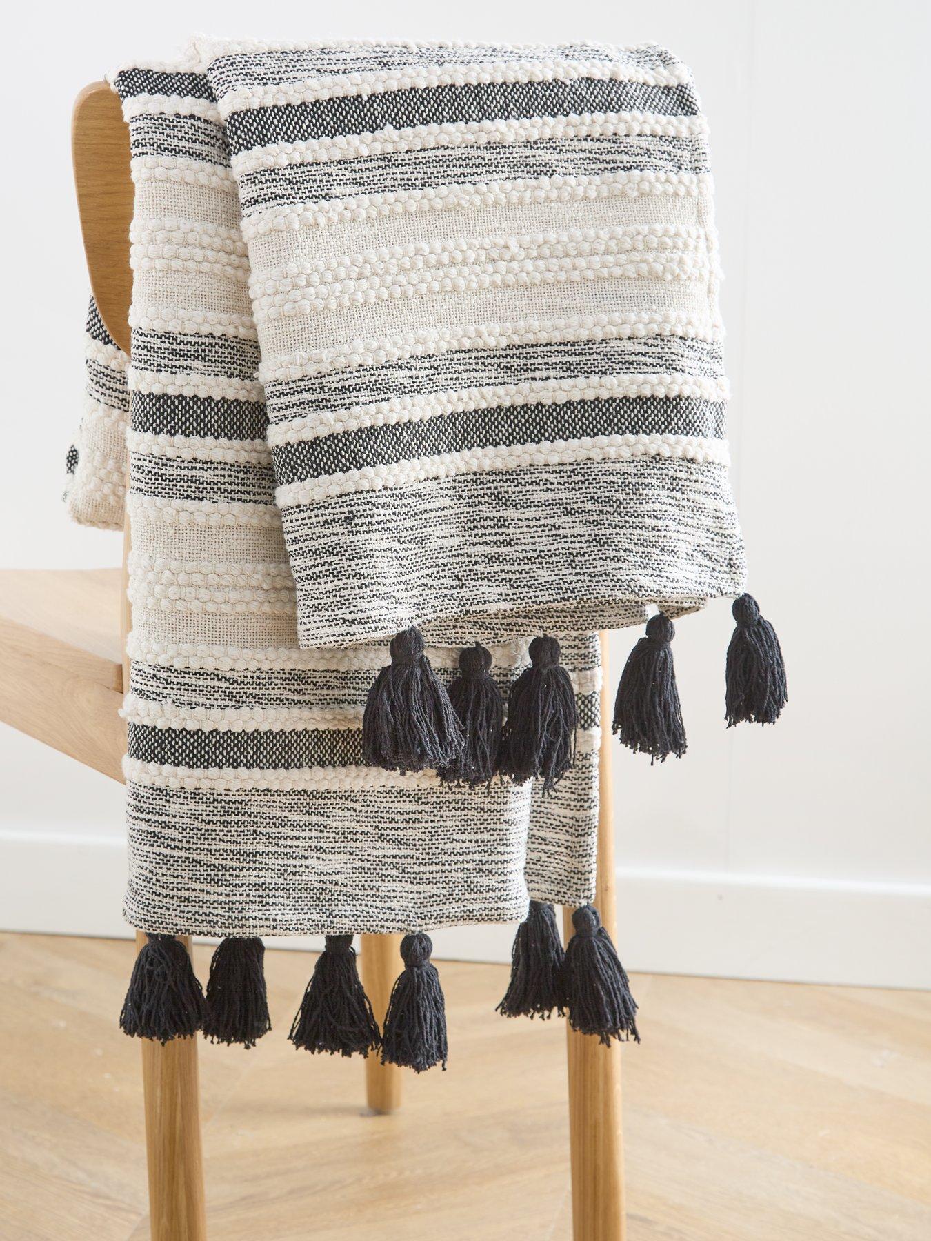 The Very Collection Viola 100% Cotton Woven Throw