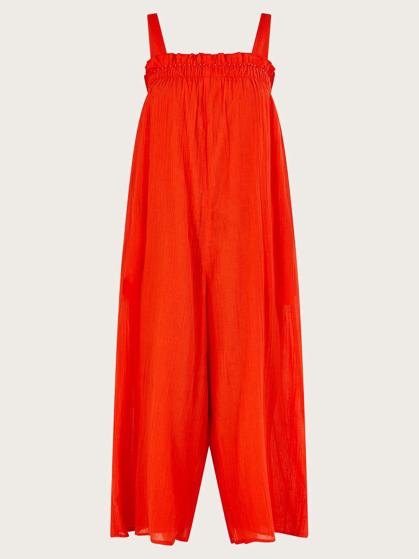 Monsoon store orange jumpsuit