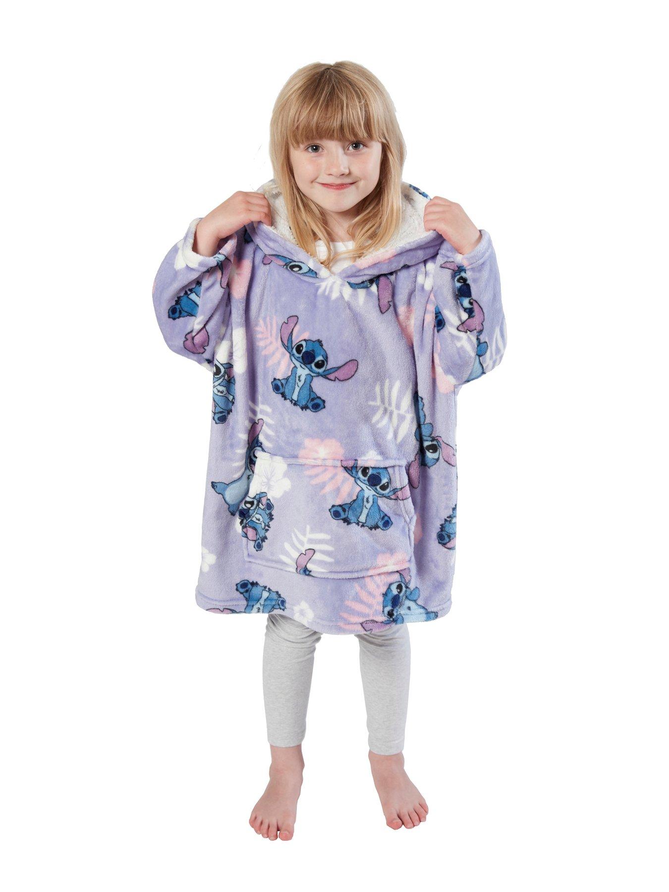 Disney Lilo and Stitch Floral Hooded Blanket