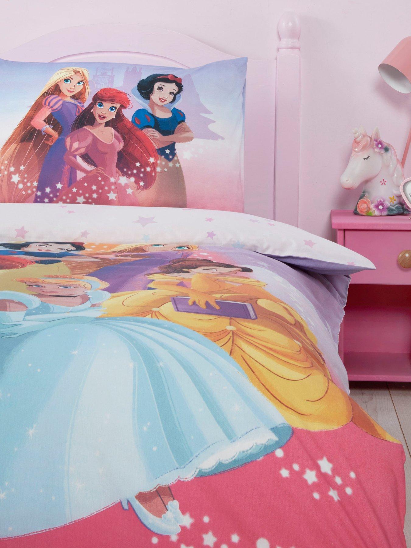 undefined Princess Single Duvet Cover Set - Pink