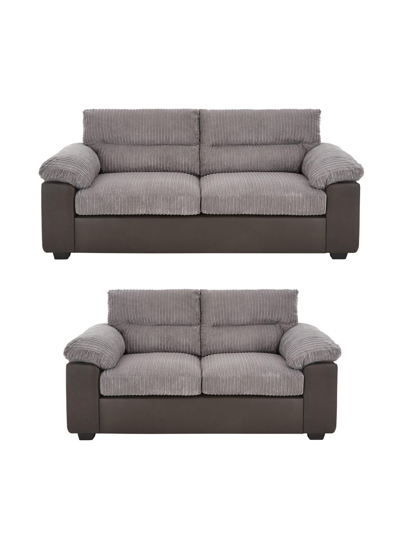  image of very-home-armstrong-3-2-seaternbspsofa-set-buy-amp-save-grey