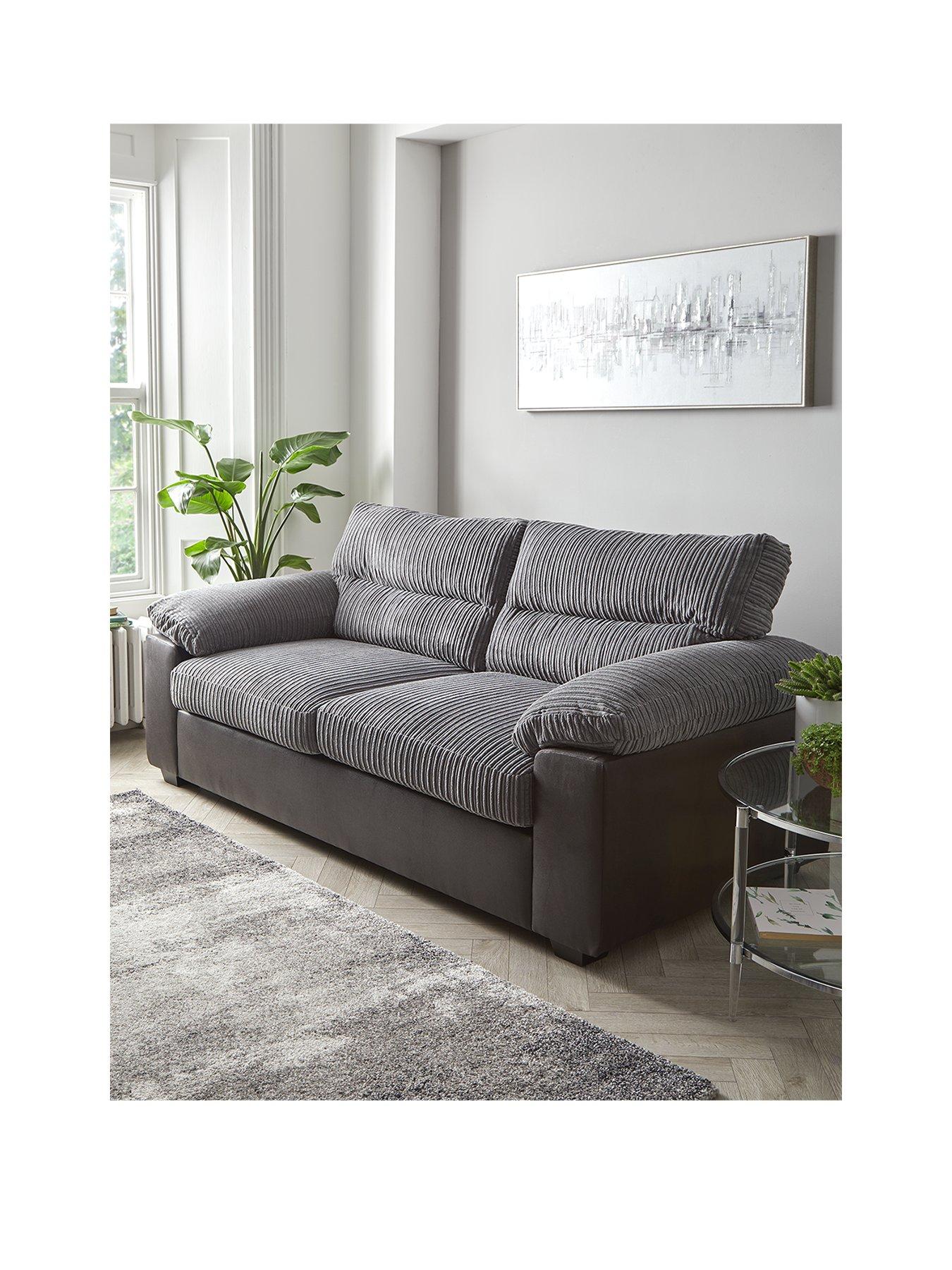  image of very-home-armstrong-3-2-seaternbspsofa-set-buy-amp-save-grey