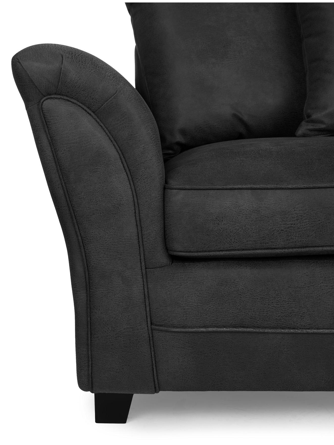 Image 4 of 6 of The Very Collection Dury Leather Look 3 + 2 Seater Sofa Set (Buy &amp; SAVE!) -&nbsp;FSC&reg; Certified