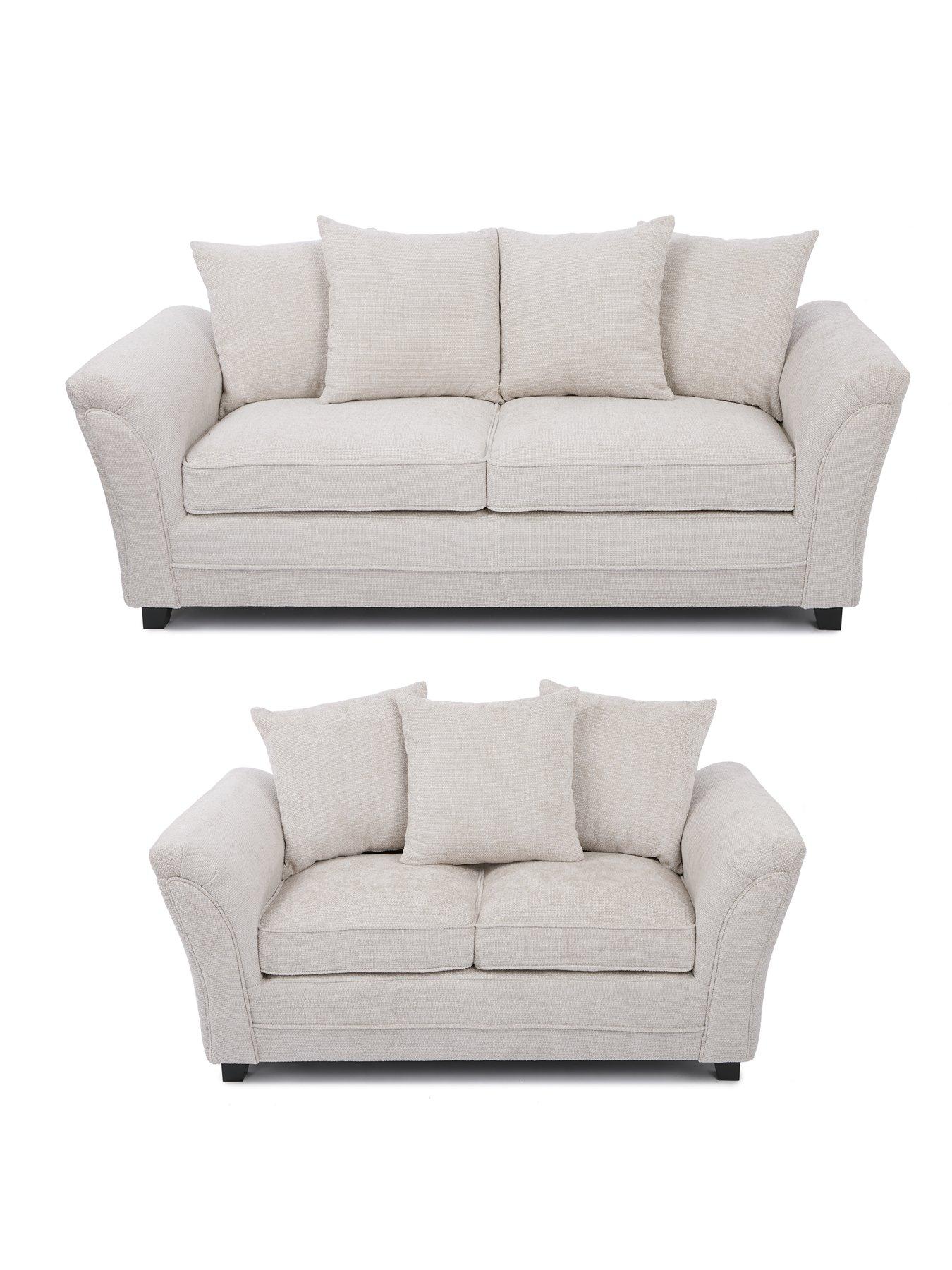 The Very Collection Dury Chunky Weave Scatter 3 + 2 Seater Sofa - Natural (Buy  &  SAVE!) - FSC® Certified