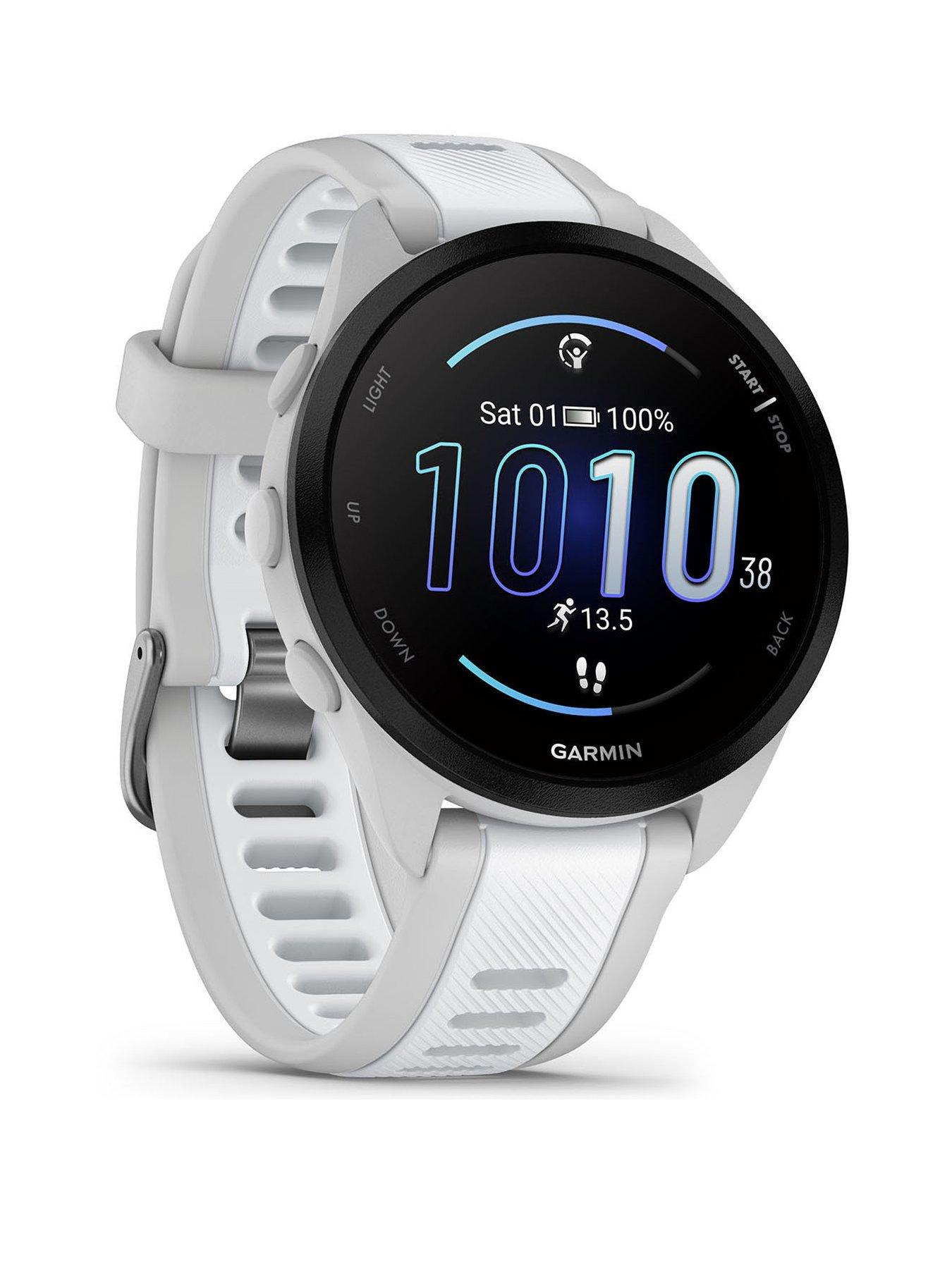 Garmin Forerunner 165, GPS Running Smartwatch - Black/Slate Grey, WW