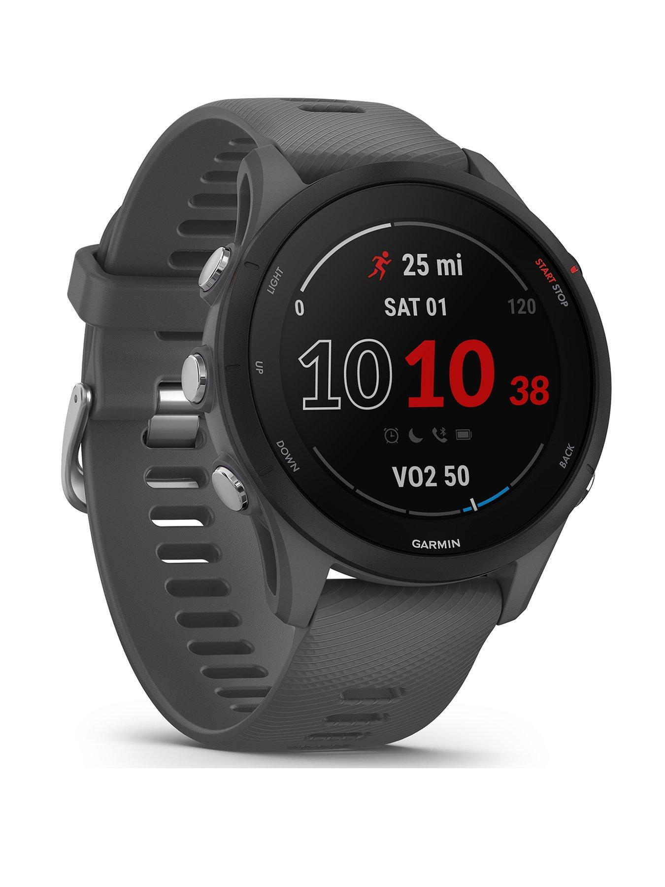 front image of garmin-forerunner-255-basic-gps-eupac-slate-grey