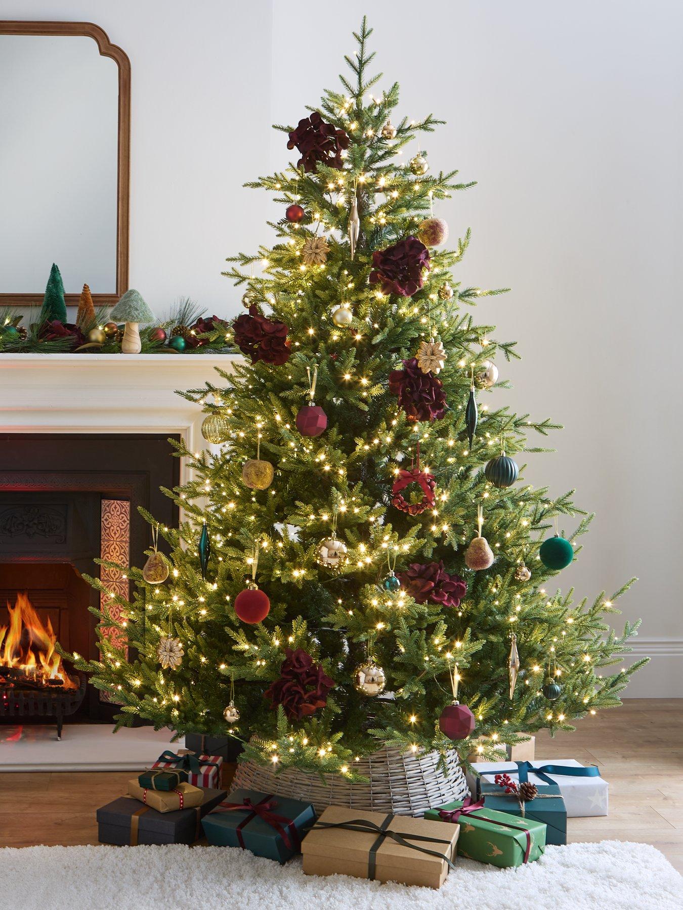 Image 1 of 4 of The Very Collection 7ft (210 cm) Grand Nottingham Fir Pre-Lit Christmas Tree