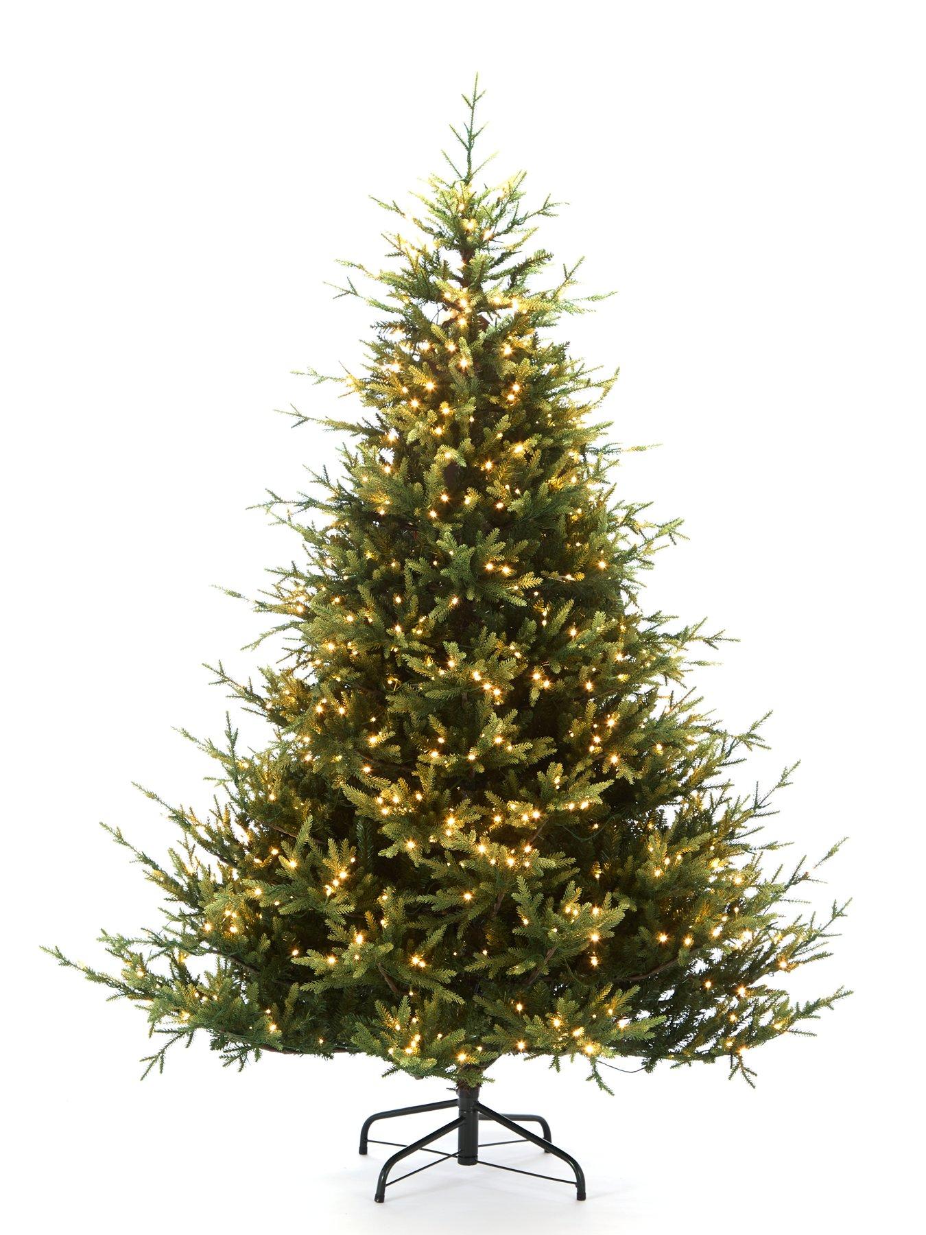 Image 2 of 4 of The Very Collection 7ft (210 cm) Grand Nottingham Fir Pre-Lit Christmas Tree