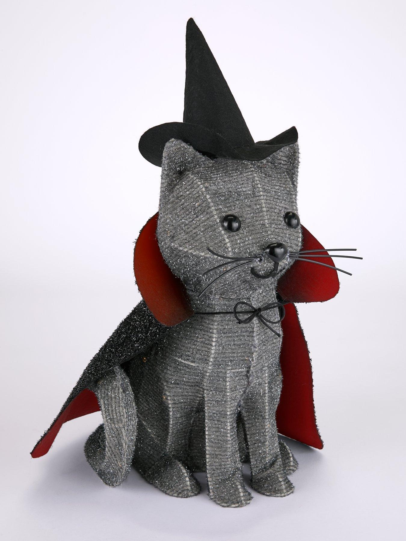 Image 3 of 6 of The Very Collection Halloween and Christmas Light-Up Cat Decoration