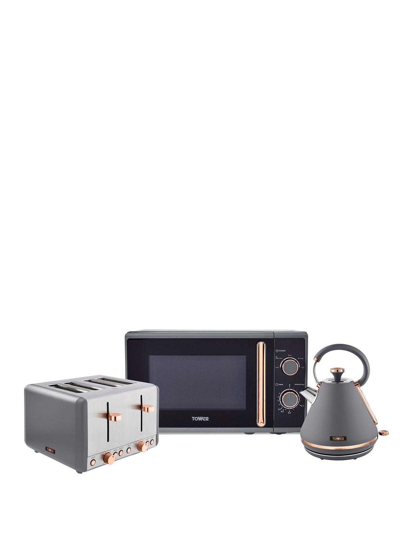 front image of tower-cavaletto-kettle-4-slice-toaster-amp-microwave-triple-pack-grey