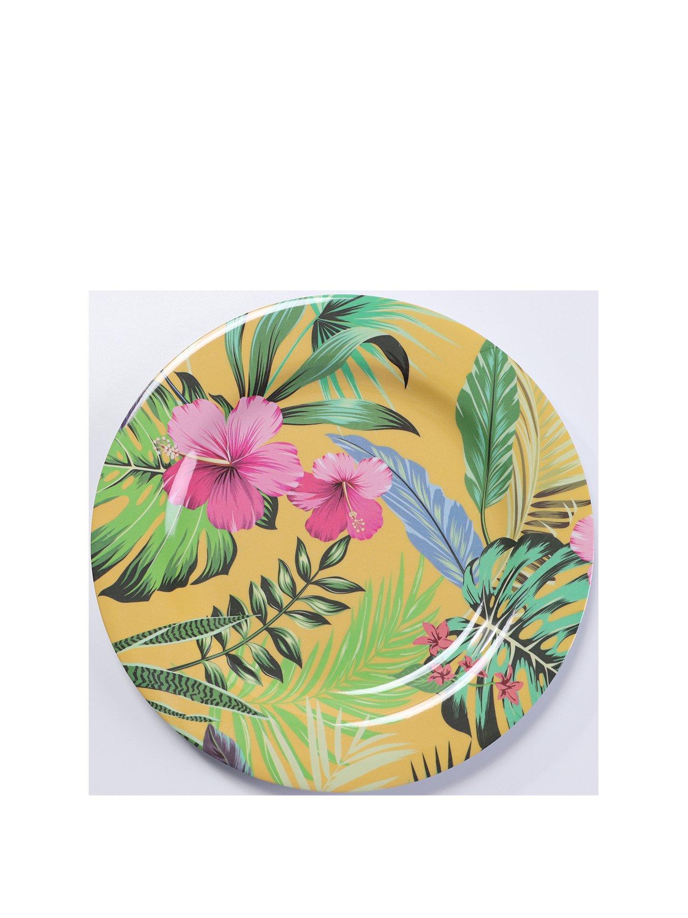  image of waterside-hawaiian-12-piece-melamine-dinner-set