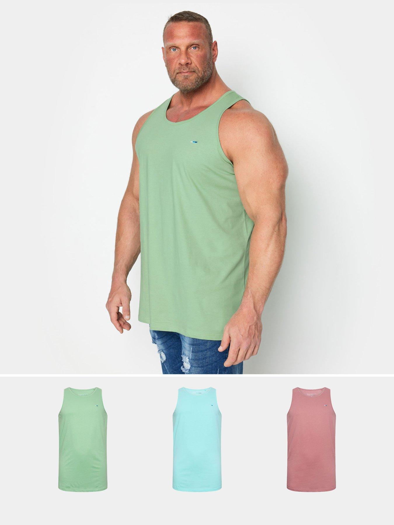  image of badrhino-3-pack-ofnbspsleeveless-vests-multi