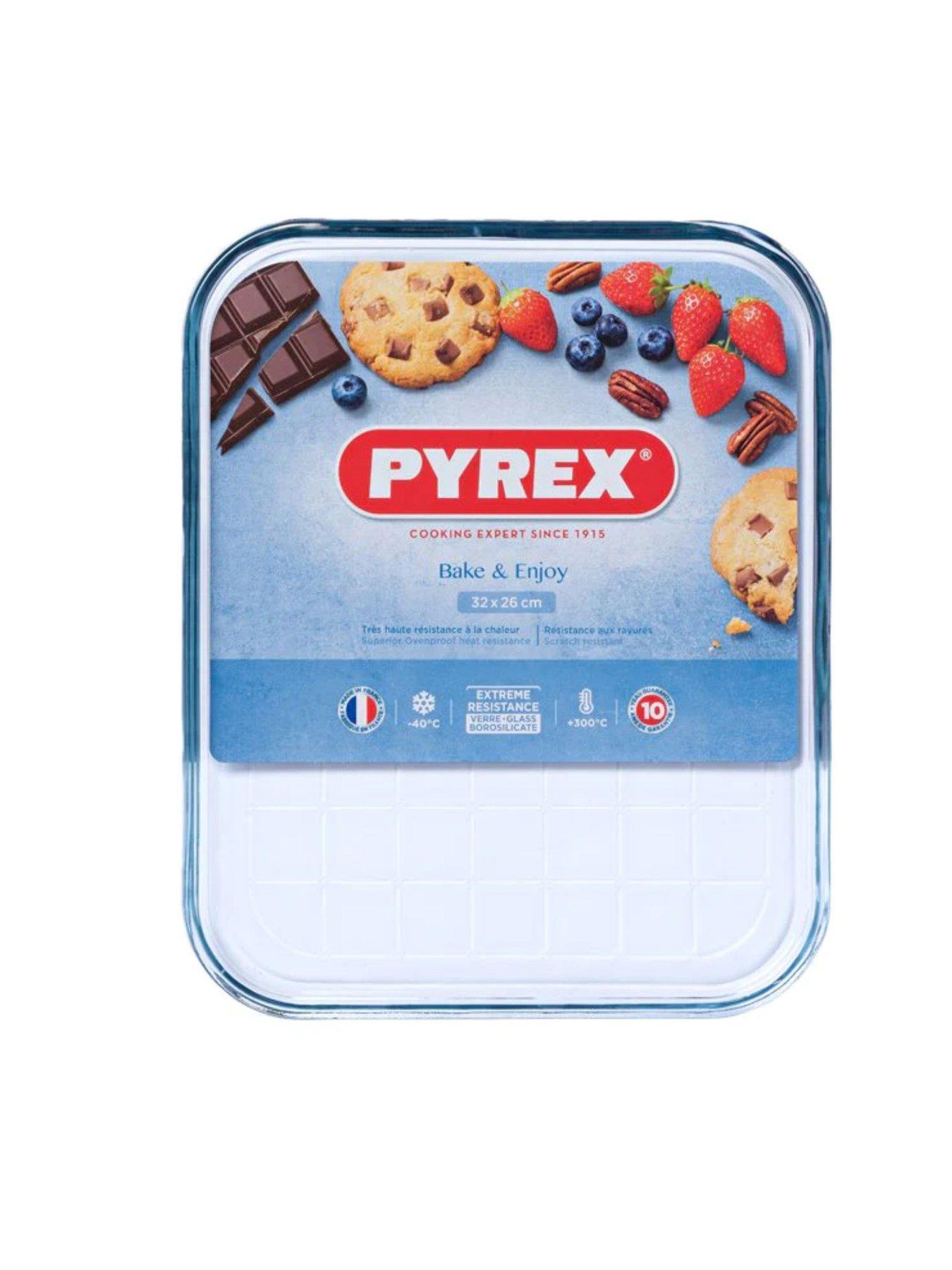  image of pyrex-bake-and-enjoy-set-of-2-glass-baking-trays