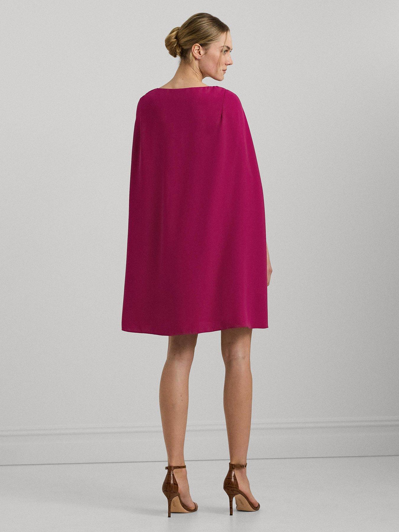 Image 2 of 4 of Lauren by Ralph Lauren Petra Long Sleeve Cocktail Dress - Pink