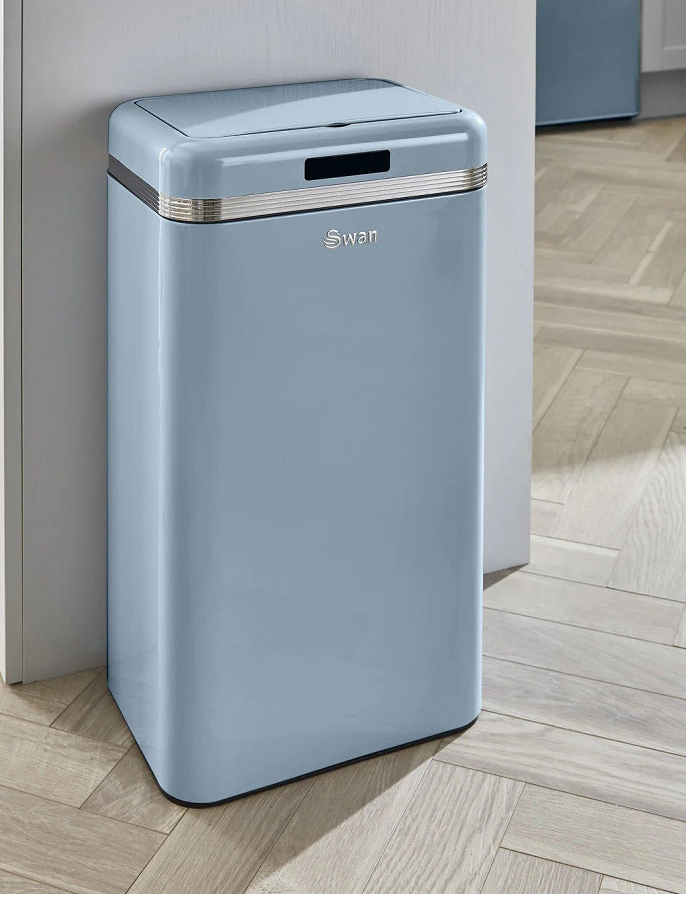 Swan Retro 45l Square Sensor Bin - Blue