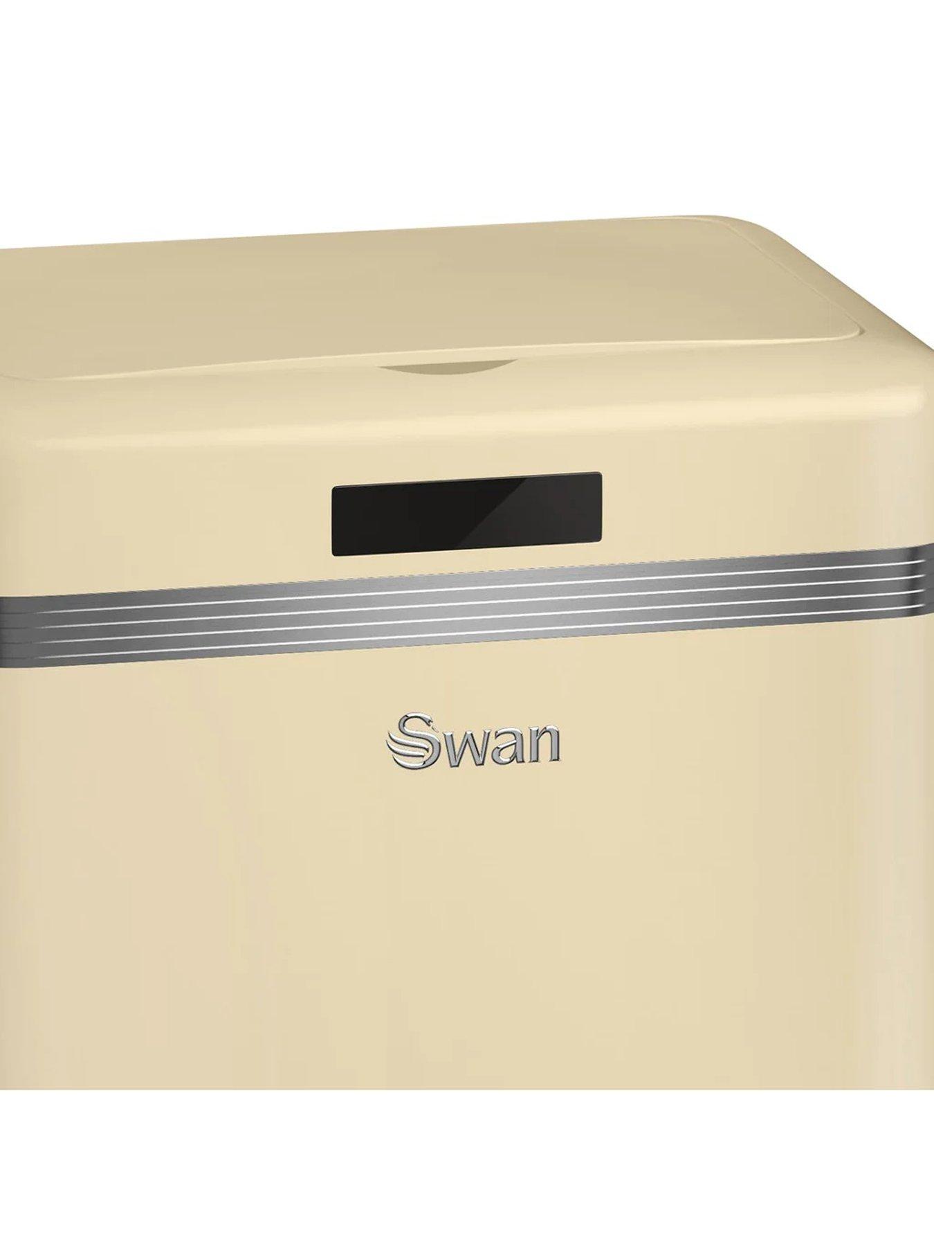  image of swan-retro-45-litre-sensor-bin-in-cream