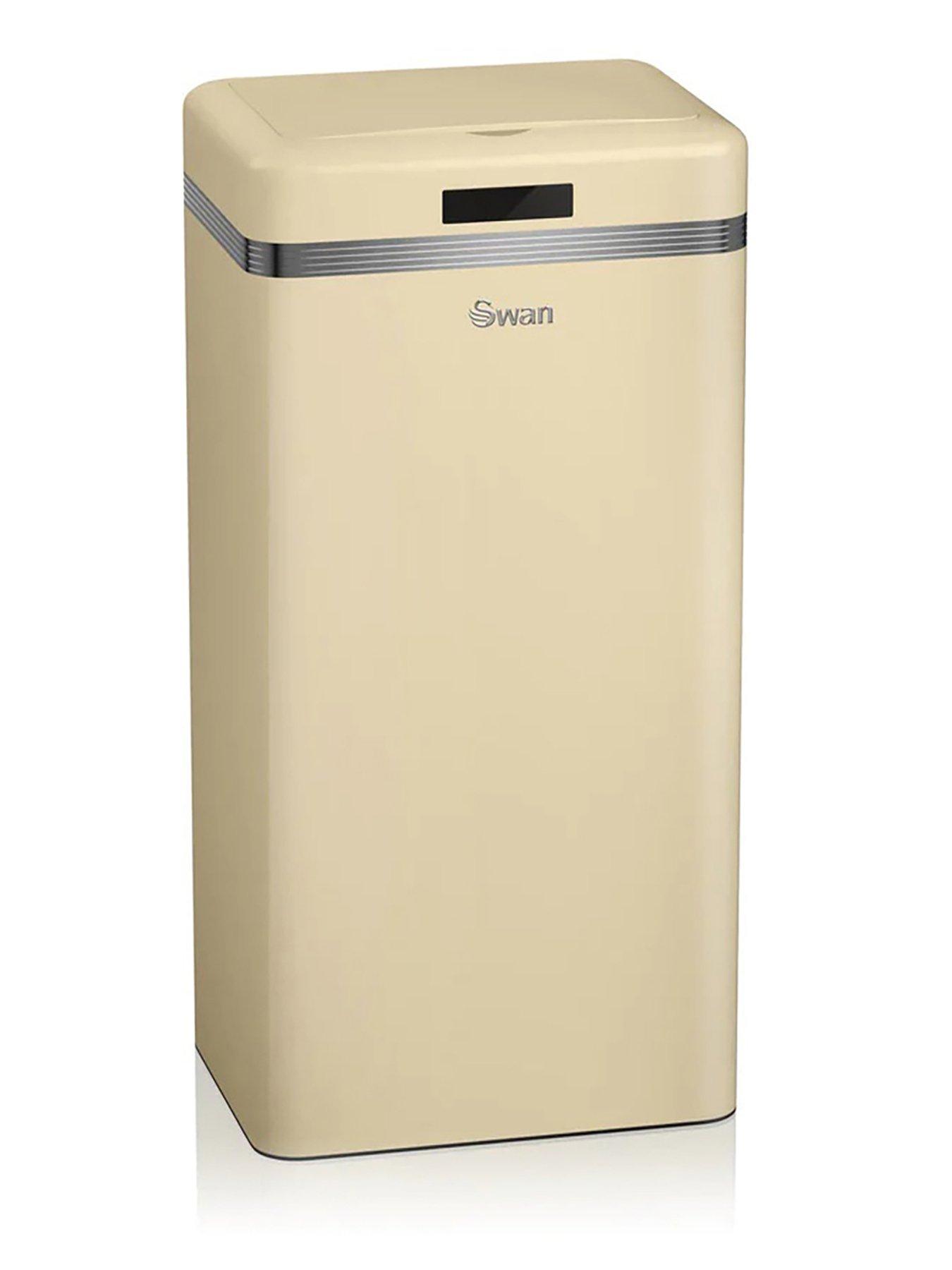  image of swan-retro-45-litre-sensor-bin-in-cream