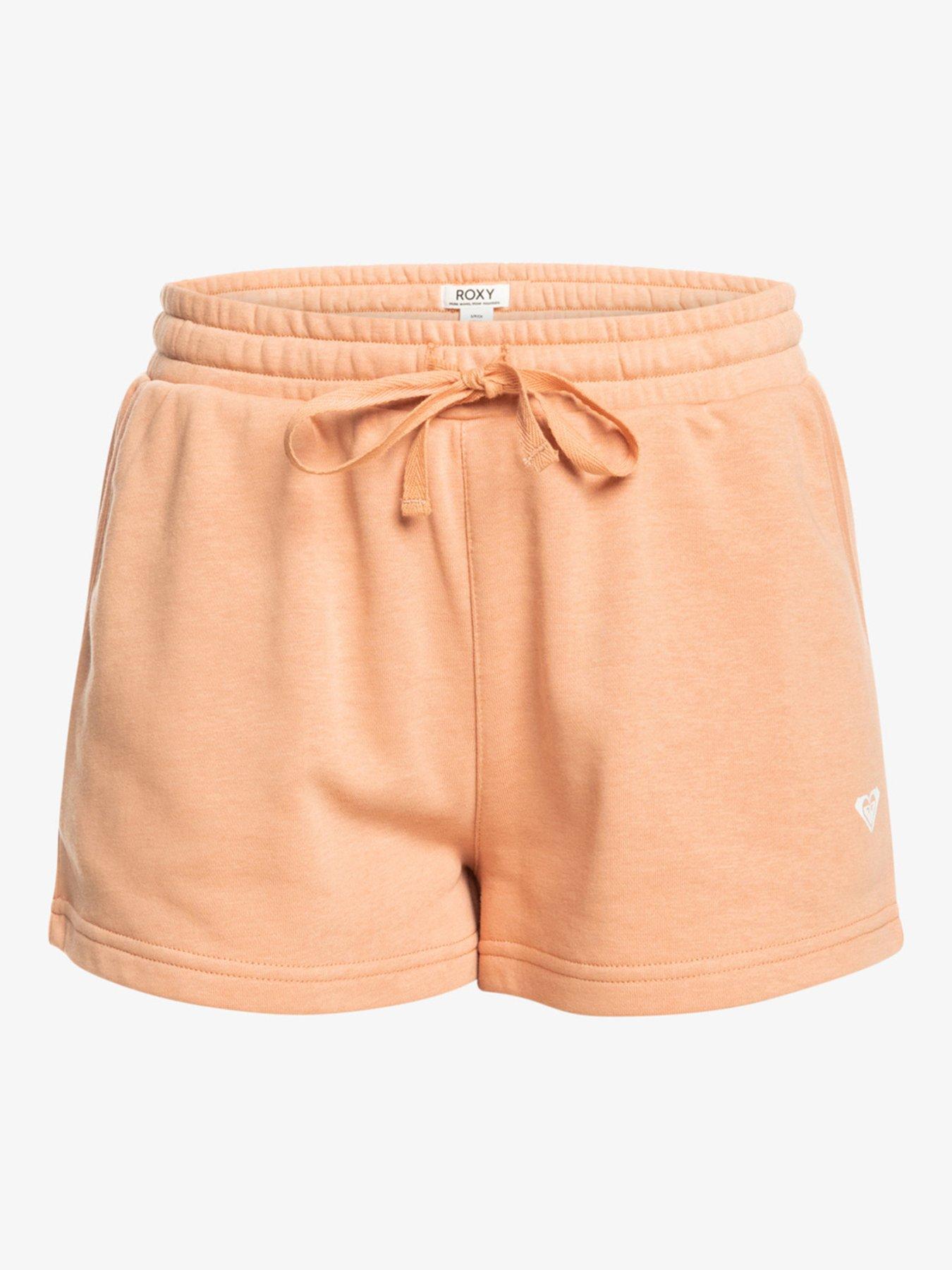 Image 5 of 5 of Roxy Womens Regular Fit Elasticated Waistband Fleece Shorts - Nude