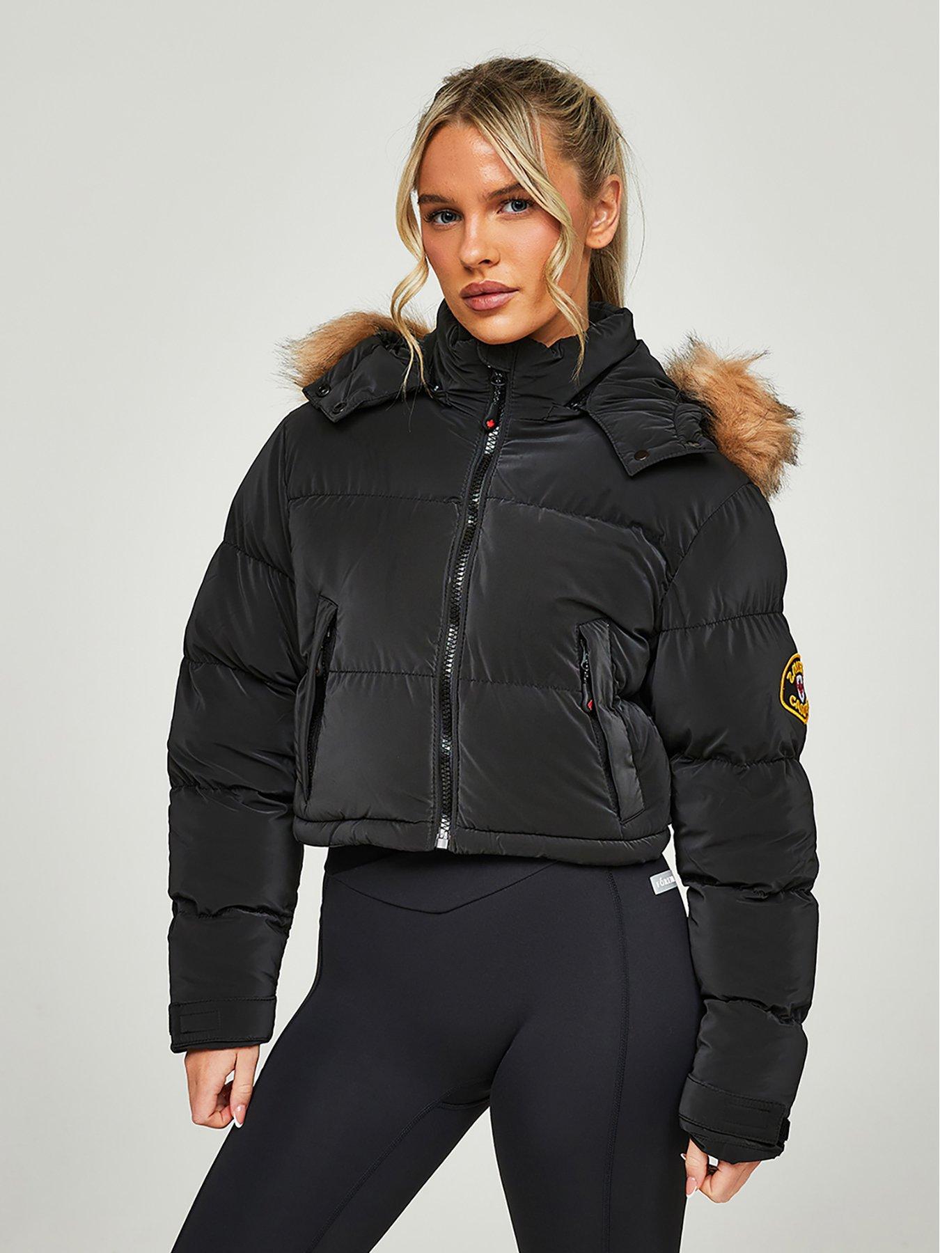 Zavetti Canada Bellucci 20 Cropped Padded Jacket - Black | Littlewoods