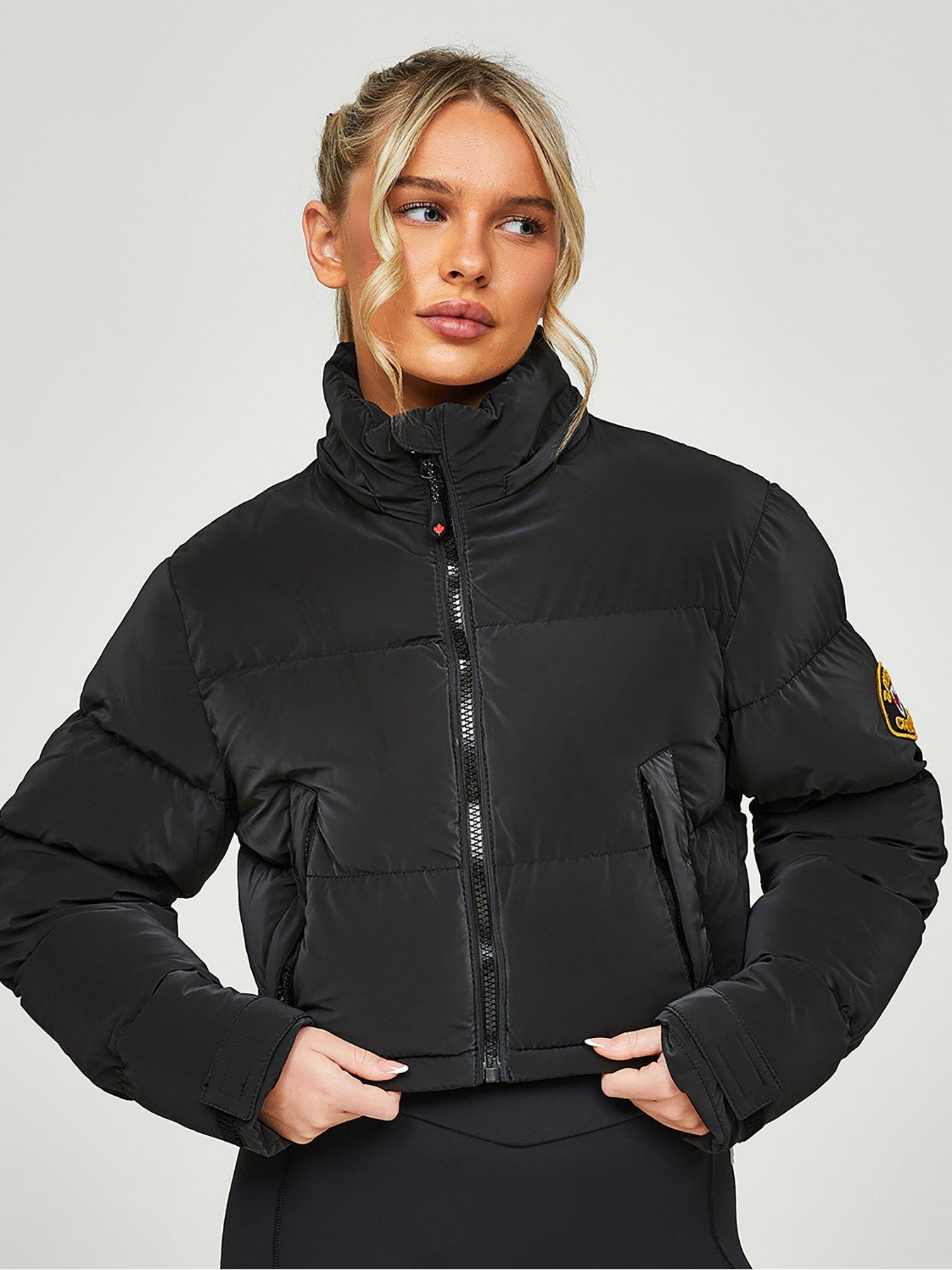 Zavetti Canada Bellucci 20 Cropped Padded Jacket - Black | Littlewoods