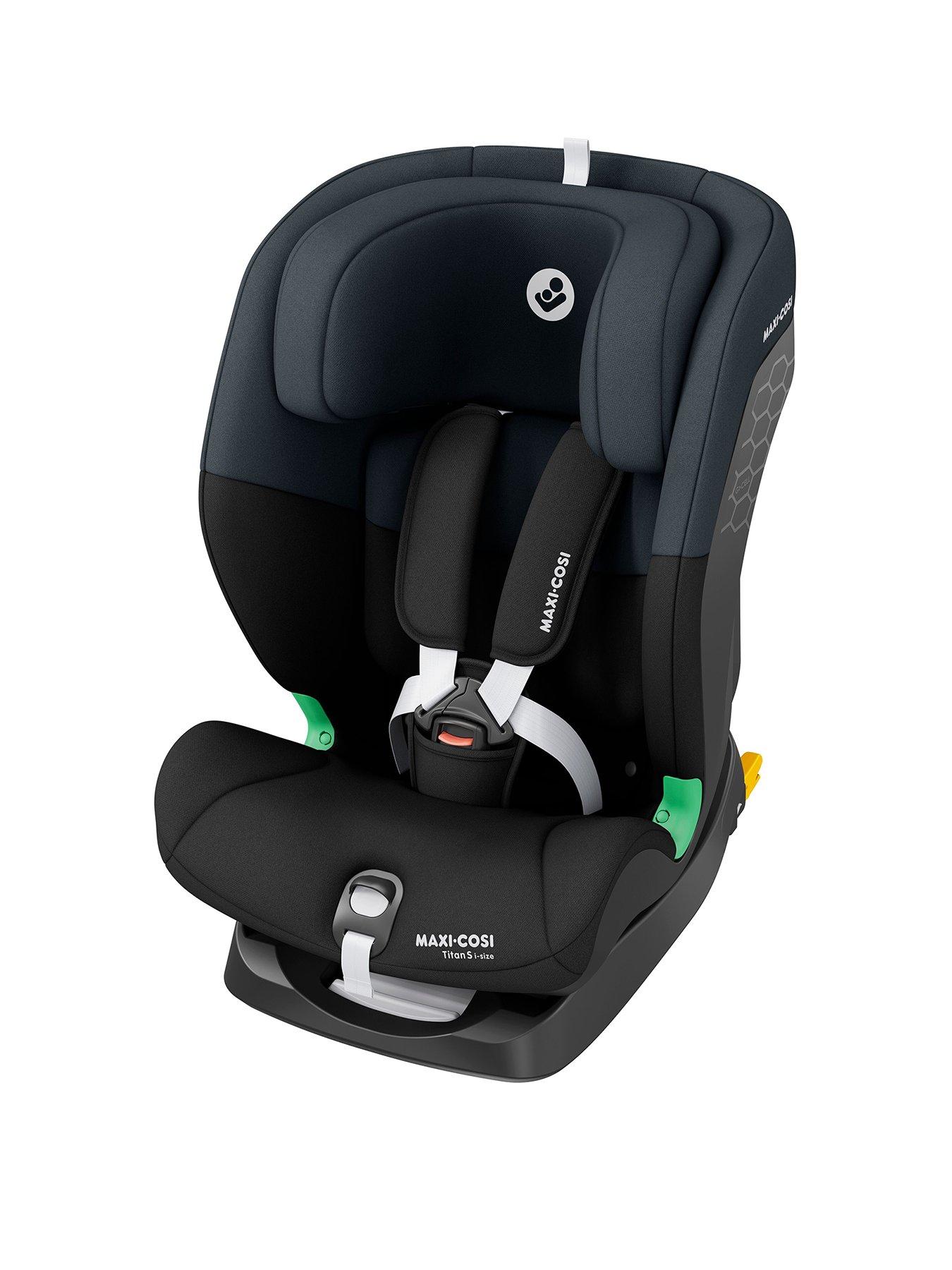Maxi-Cosi Titan S i-Size Car Seat - 15 months - 12 years (76 - 150cm / 9-36kg) ISOFIX  &  TT Installation - Tonal Black